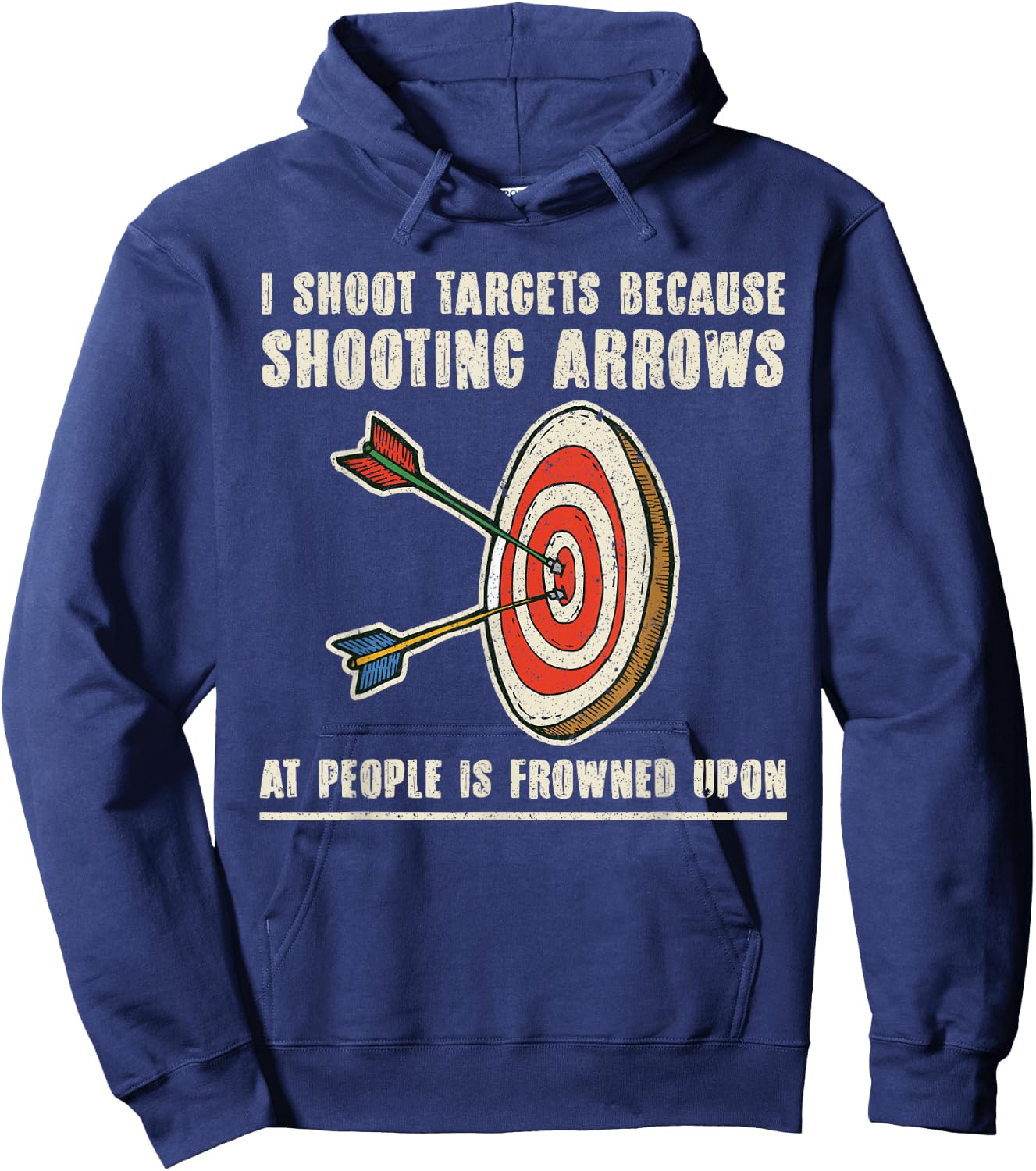 Archery Archer - Funny Bowman Bow Archer Small Hoodie - Hoodie | Navy