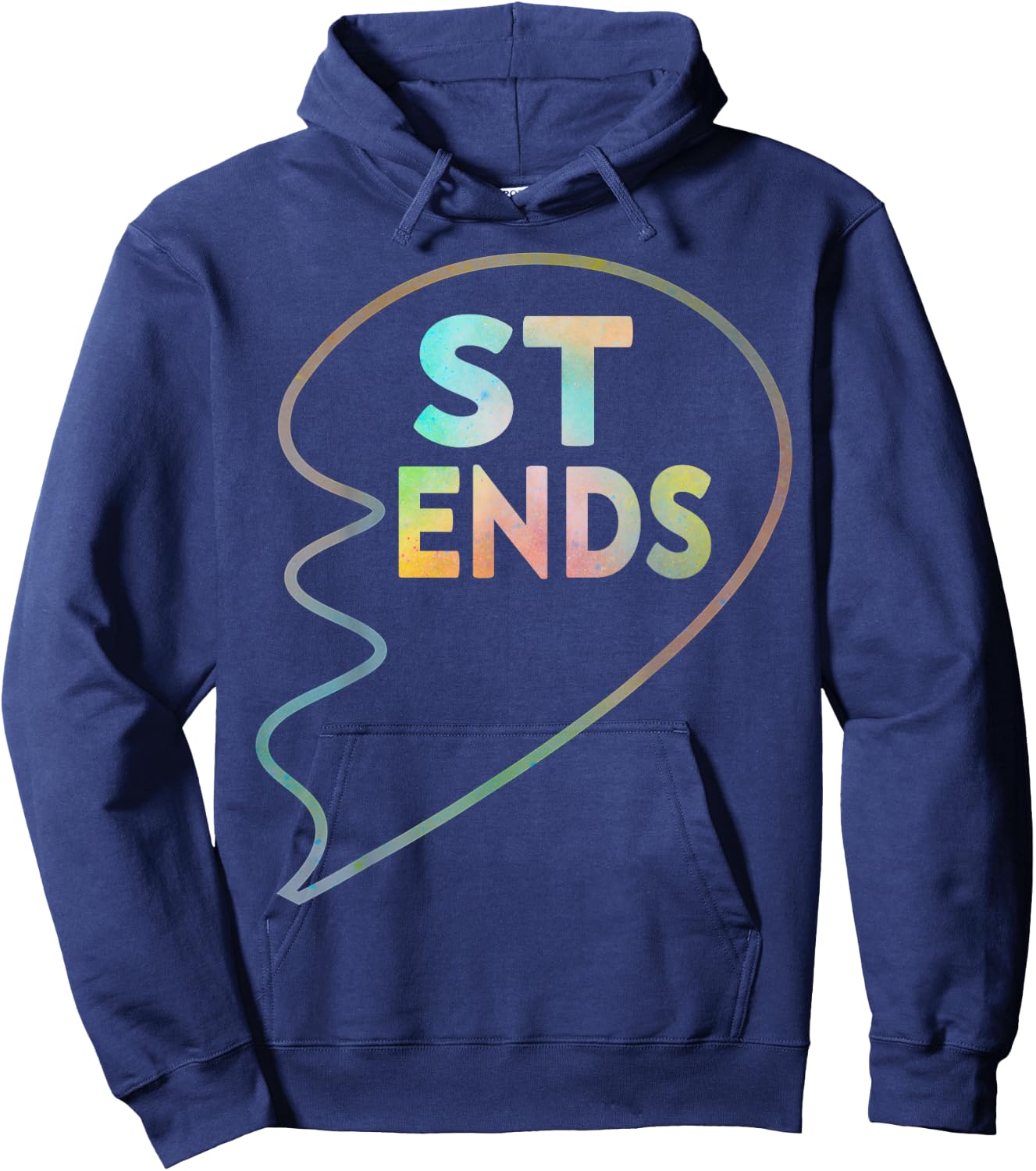 BFF 1 Heart in 2 Best Friends Matching 2nd Part Hoodie - Hoodie | Navy