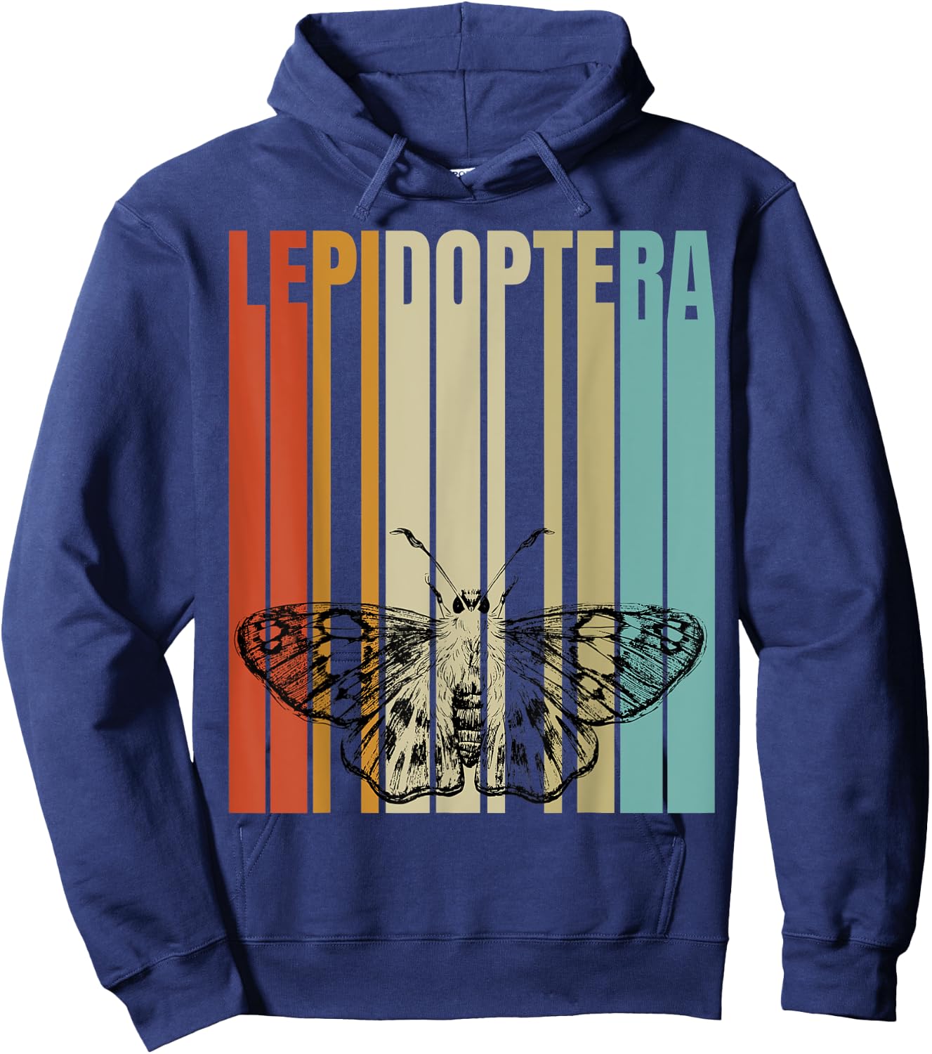 Retro Lepidoptera Hoodie - Hoodie | Navy