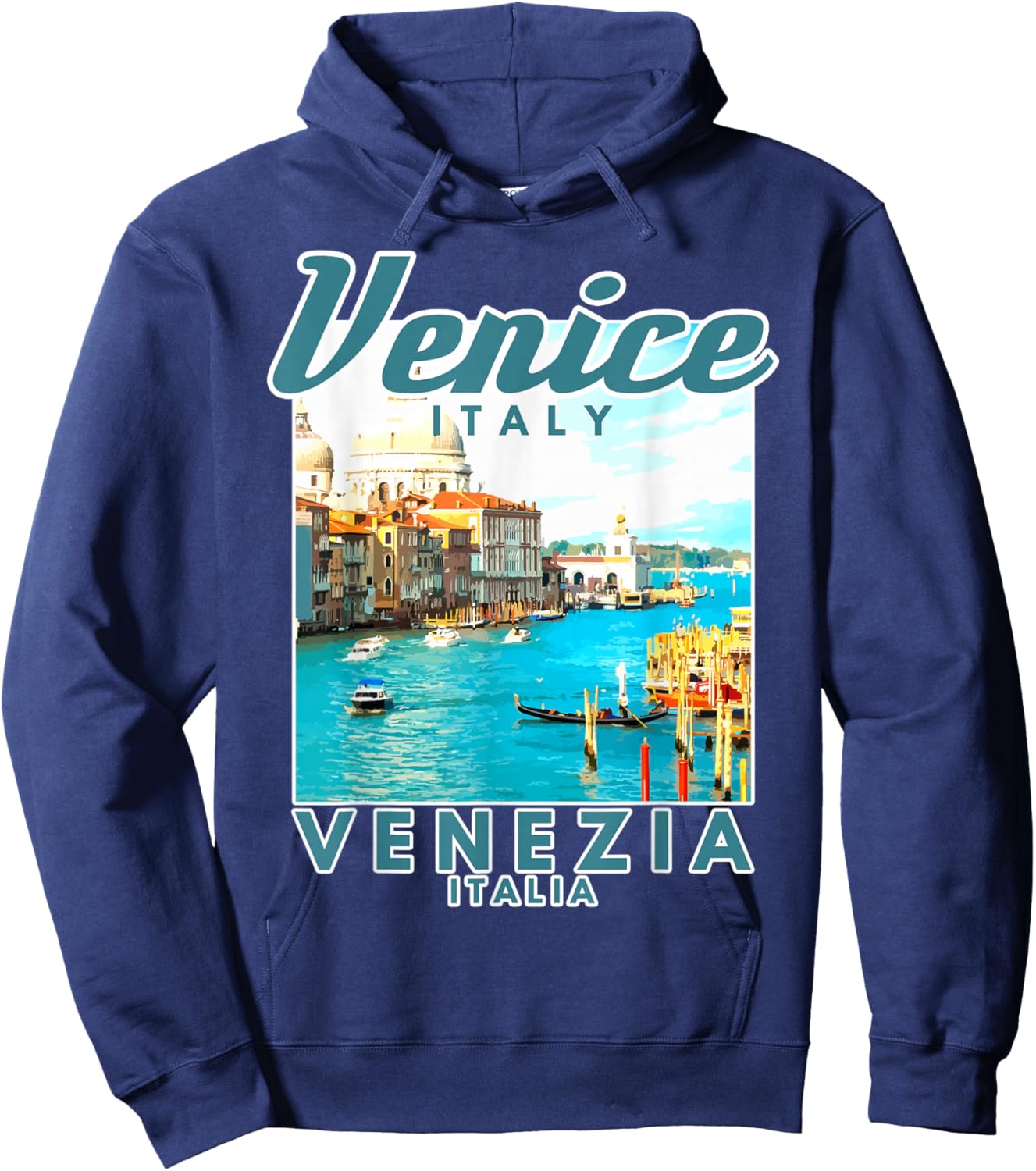 Venice Italy Venezia Italia Italian Souvenir Hoodie - Hoodie | Navy