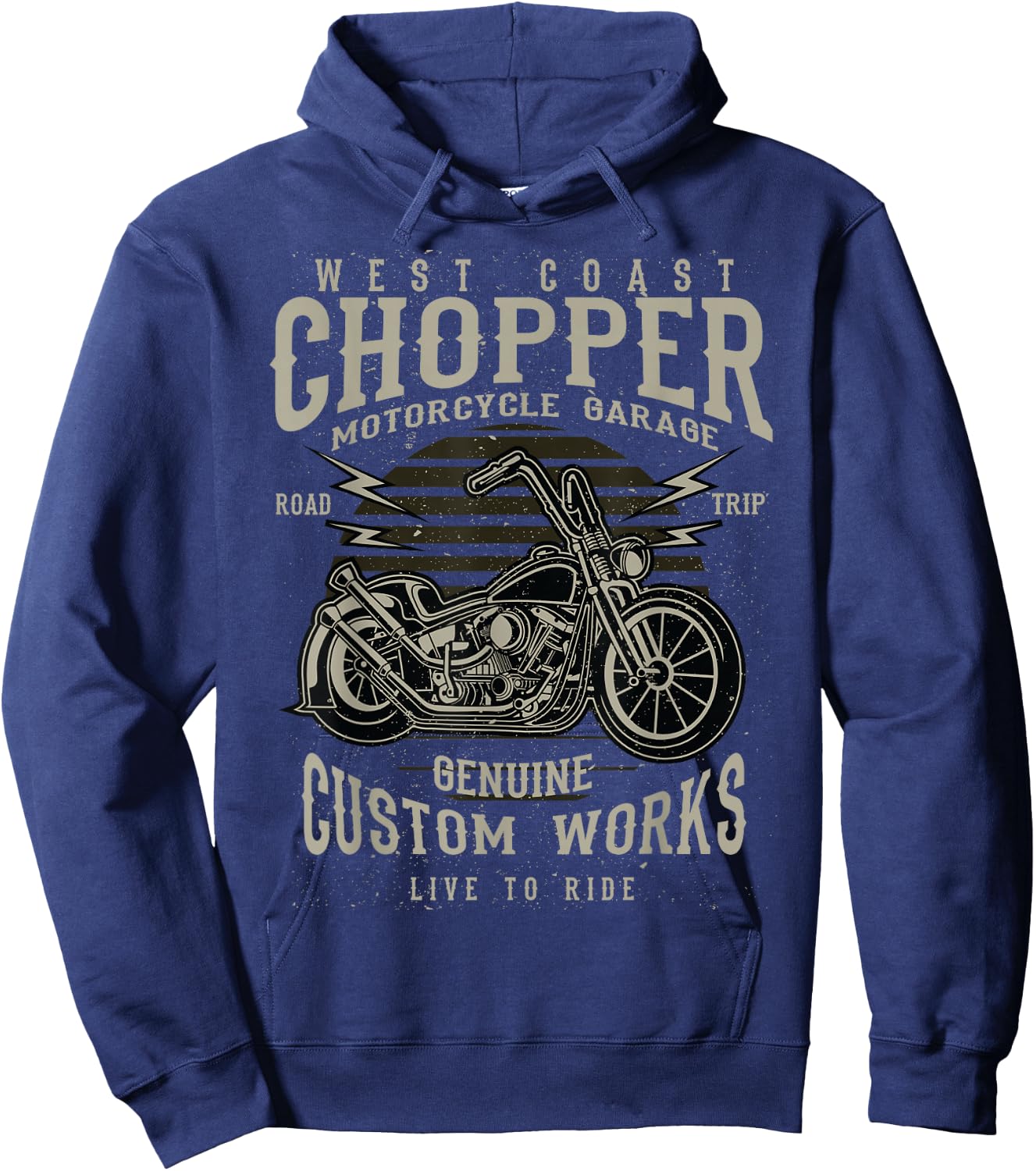 West Coast Chopper Motorcycle Garage Hoodie - Hoodie | Navy