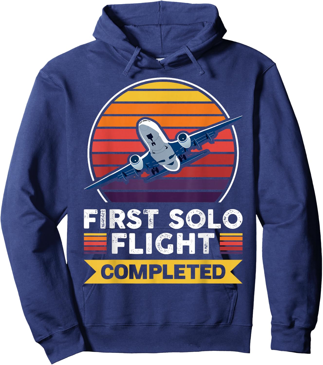 First Solo Flight Completed Hoodie - Hoodie | Navy