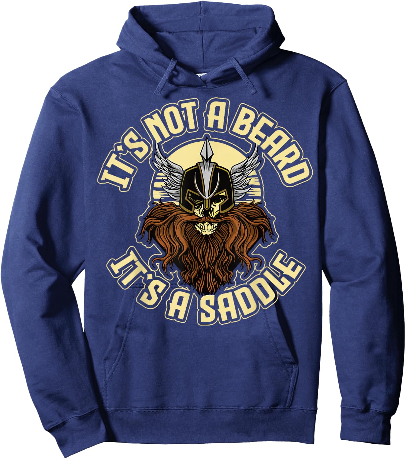 It's not a beard It's a saddle Hoodie - Hoodie | Navy