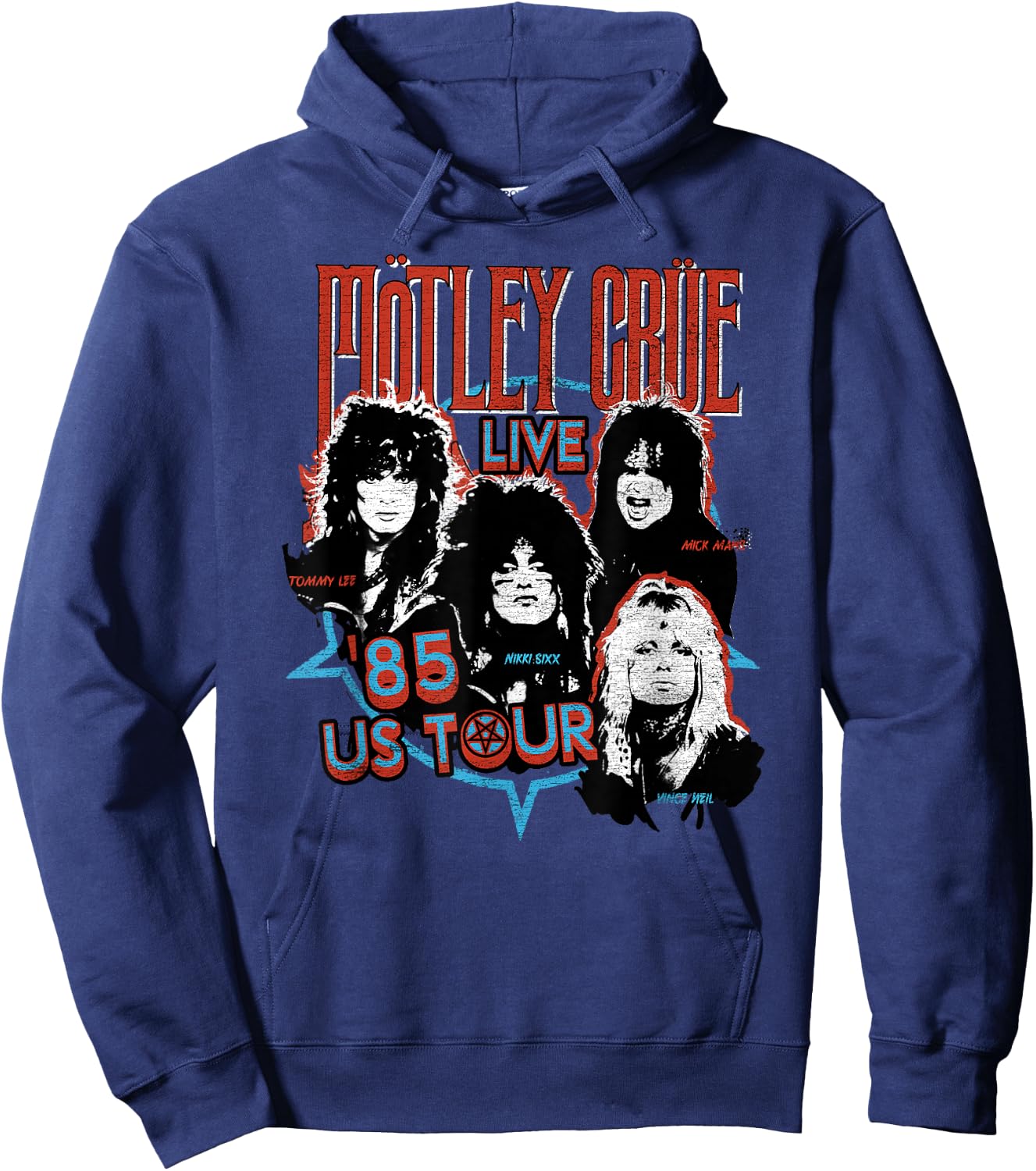 Mötley Crüe - '85 Tour Hoodie - Hoodie | Navy