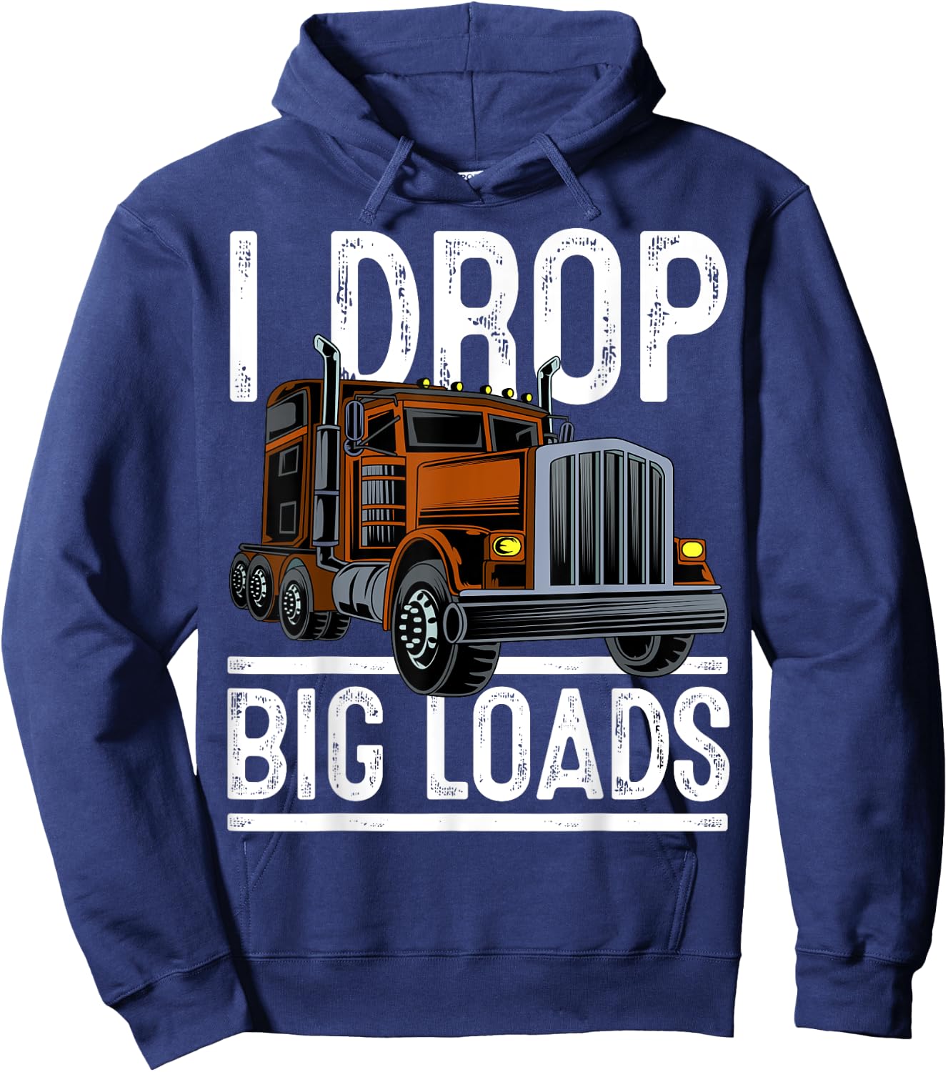 Truck Trucker Hoodie - Hoodie | Navy