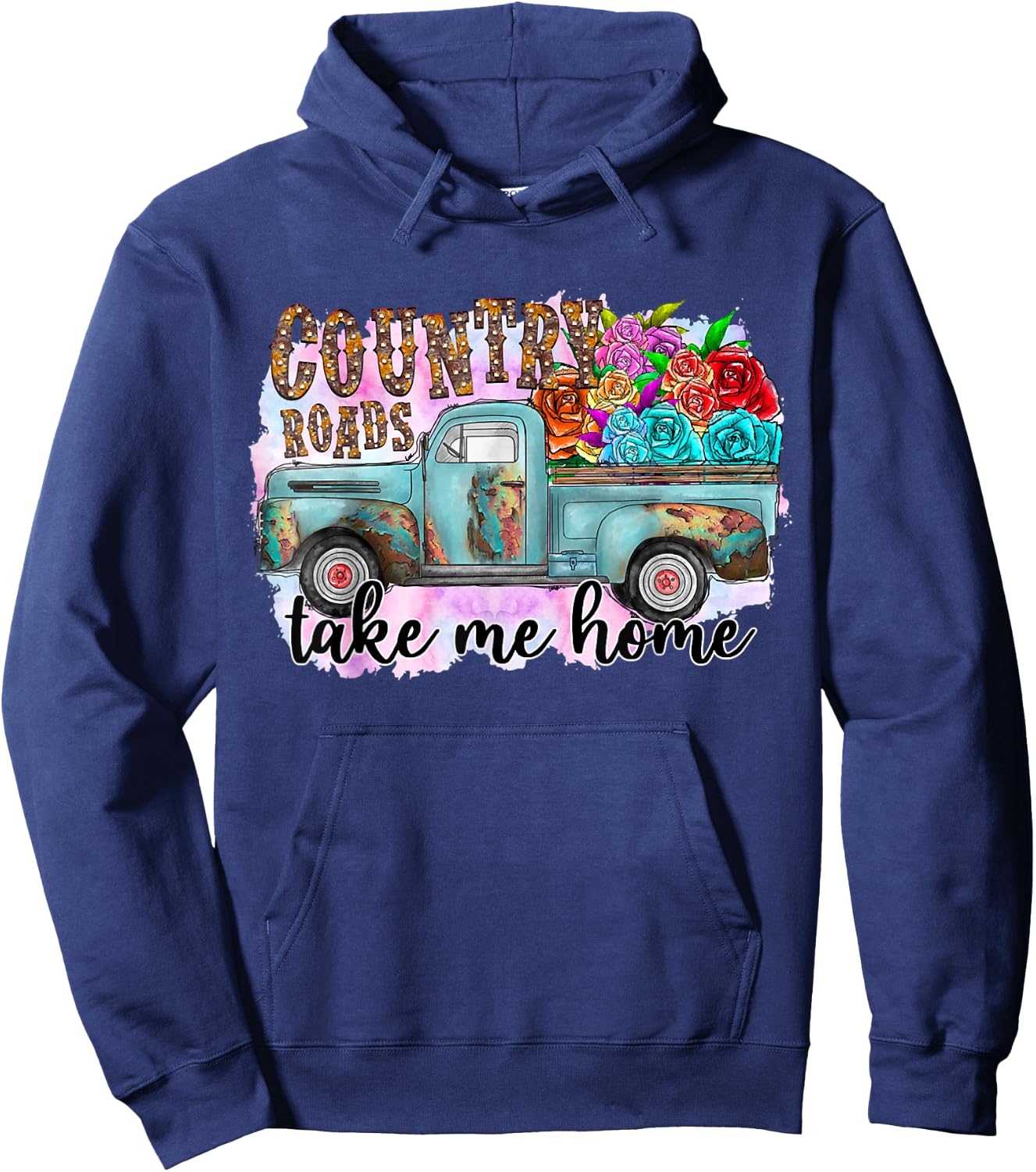 Country Roads Take Me Home Hoodie - Hoodie | Navy