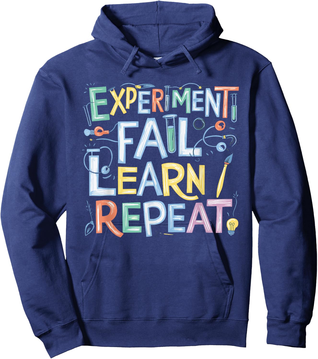 Experiment Fail Learn Repeat Hoodie - Hoodie | Navy