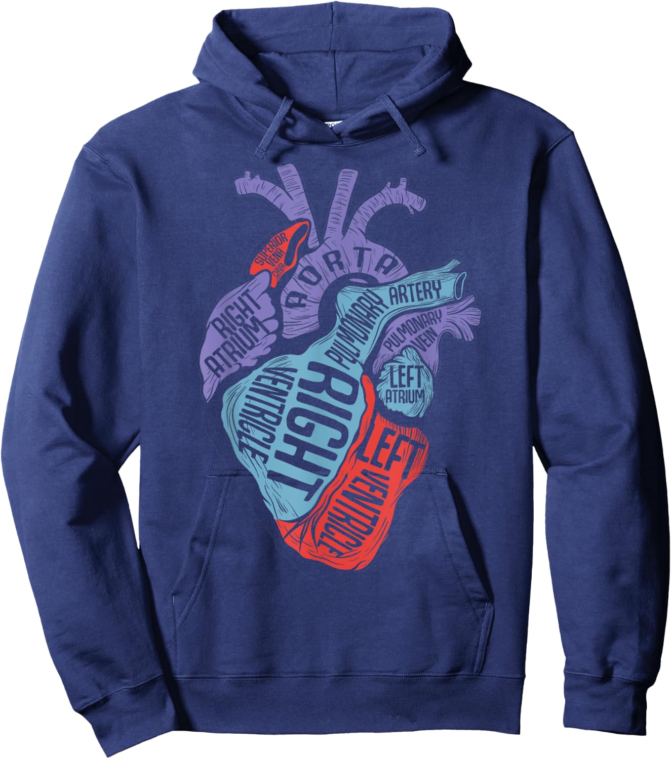 Heart Specialist Anatomy Doctor Medical Biology Hoodie - Hoodie | Navy