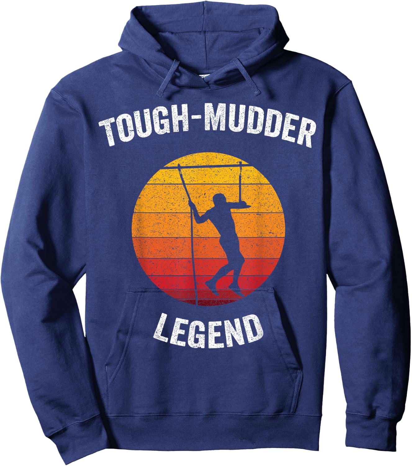 Tough-Mudder Legend | Vintage Endurance Course Hoodie - Hoodie | Navy