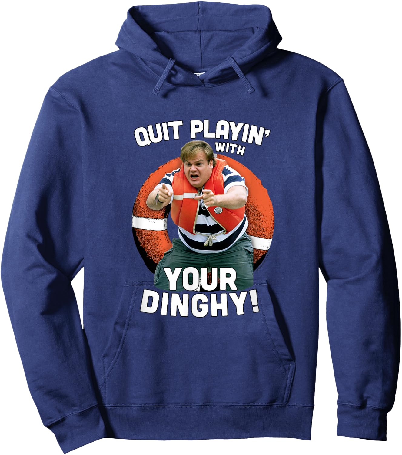 Tommy Boy Quit Playin with Your Dinghy Small Hoodie - Hoodie | Navy