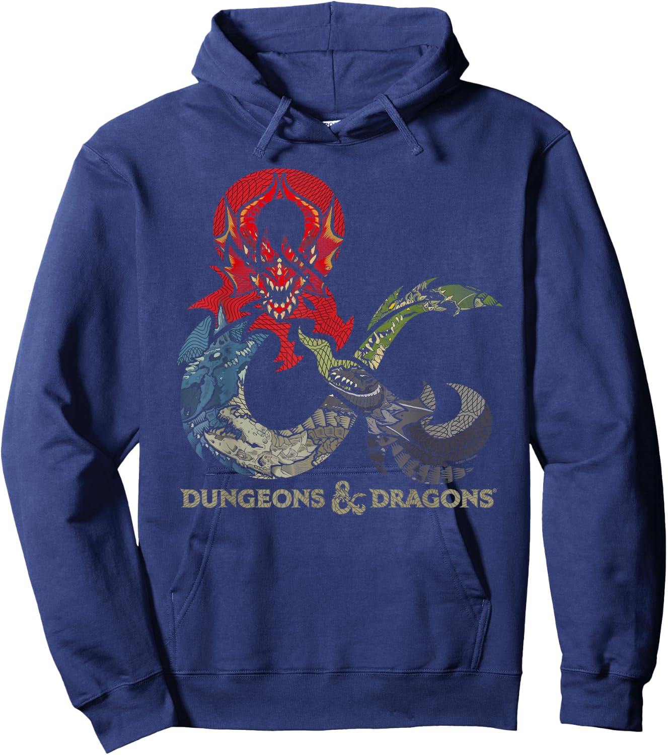 Dungeons & Dragons Dragon Ampersand Logo Small Hoodie - Hoodie | Navy