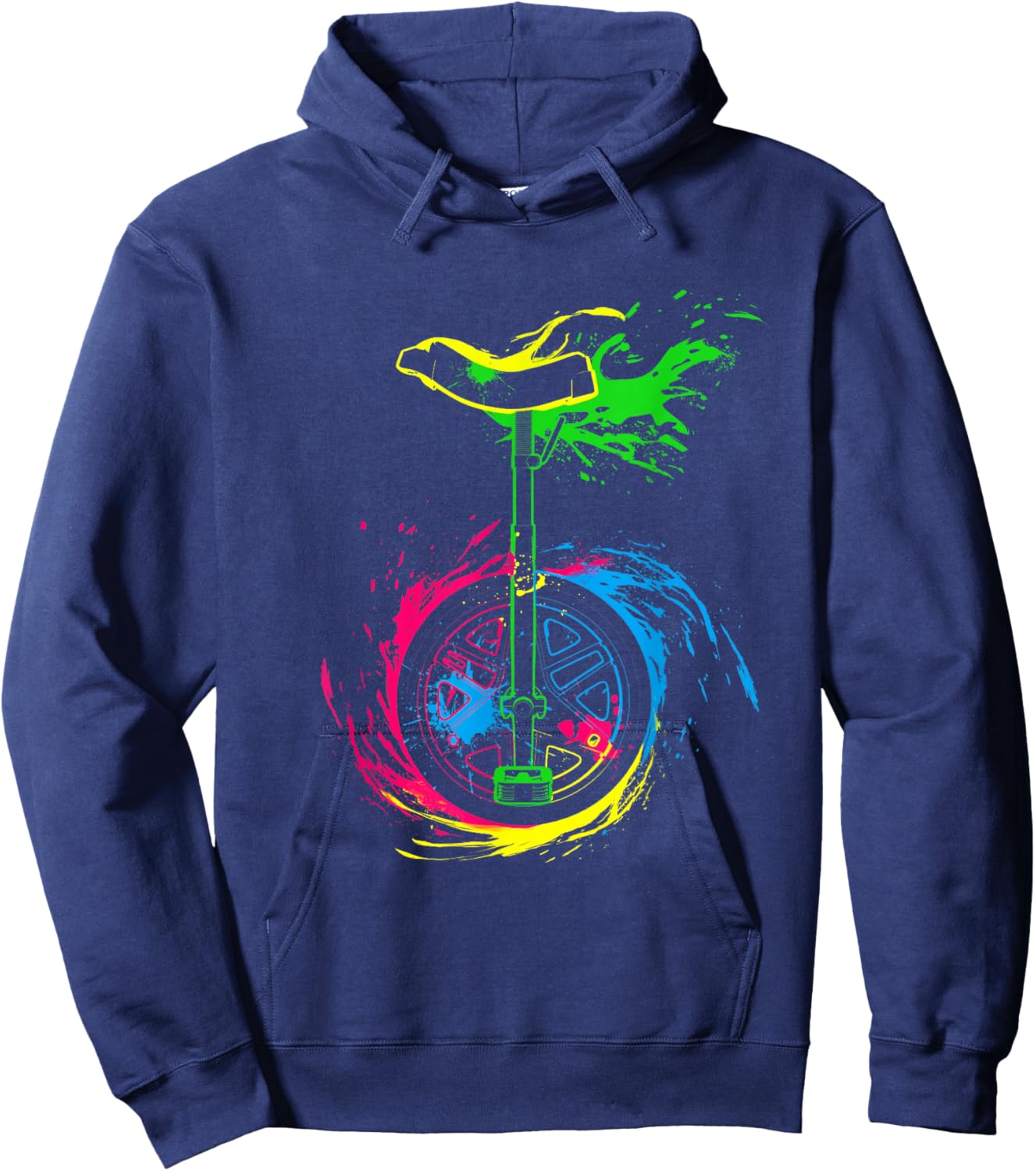 Splash Unicycle Hoodie - Hoodie | Navy