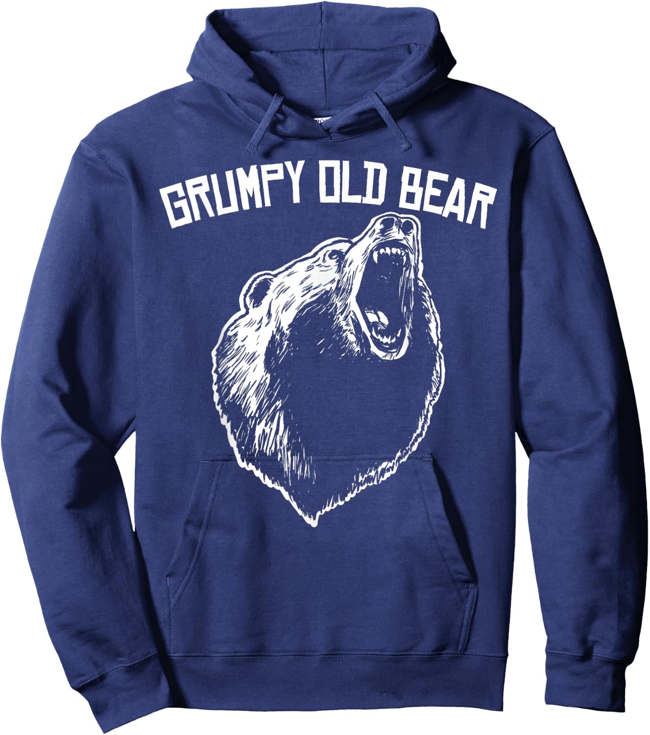 Grumpy Old Bear Hoodie - Hoodie | Navy