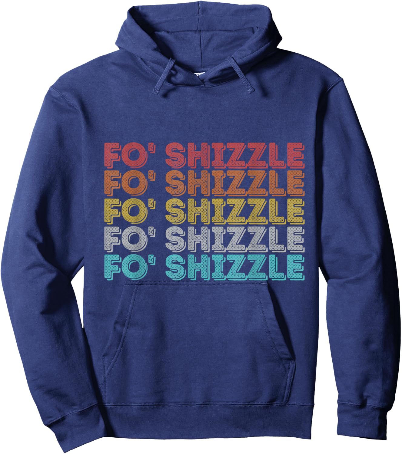 Vintage Retro Fo Shizzle Hoodie - Hoodie | Navy