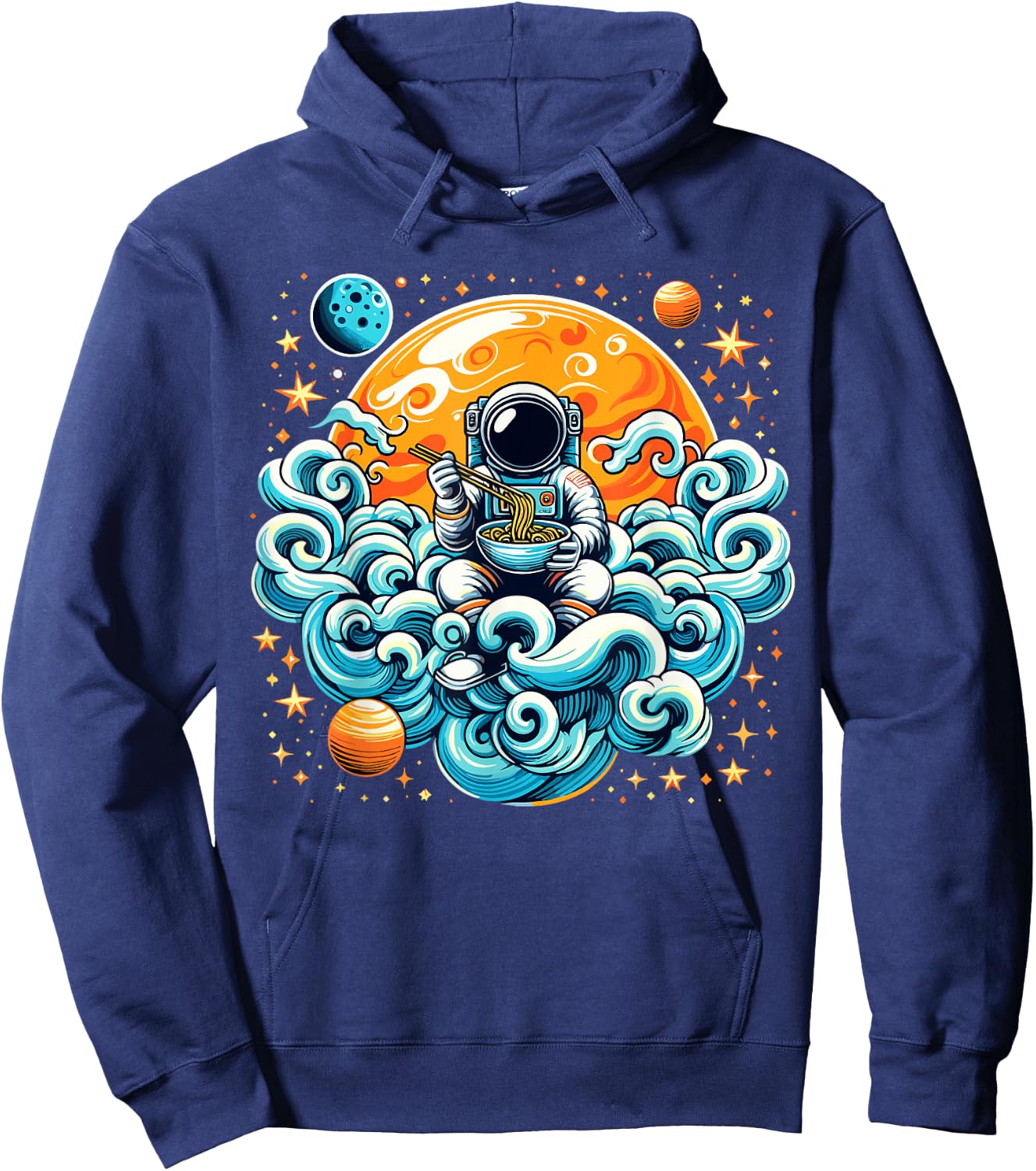 Astronaut Ramen Anime Space Astronaut Hoodie - Hoodie | Navy