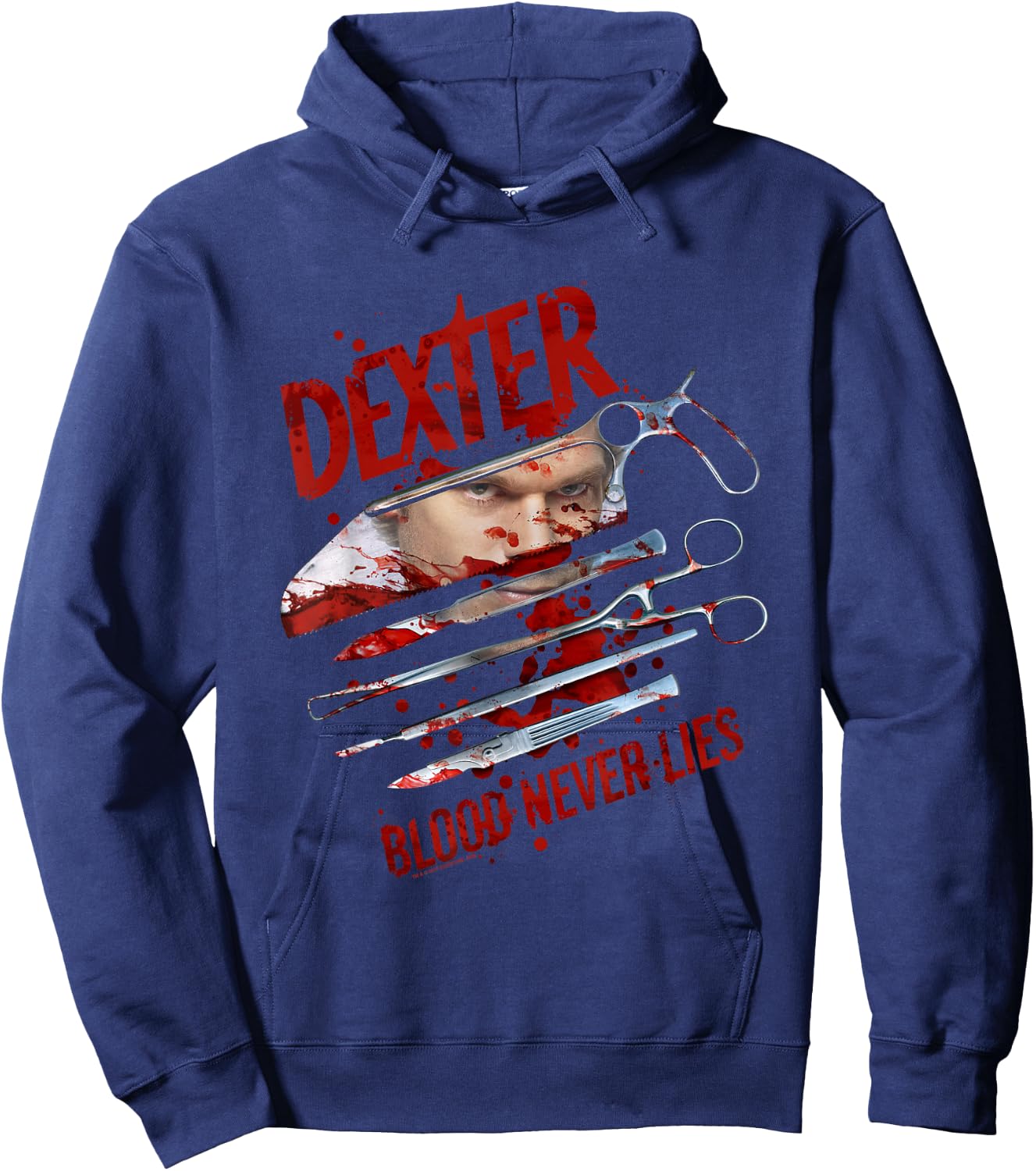 Dexter Blood Never Lies Hoodie - Hoodie | Navy