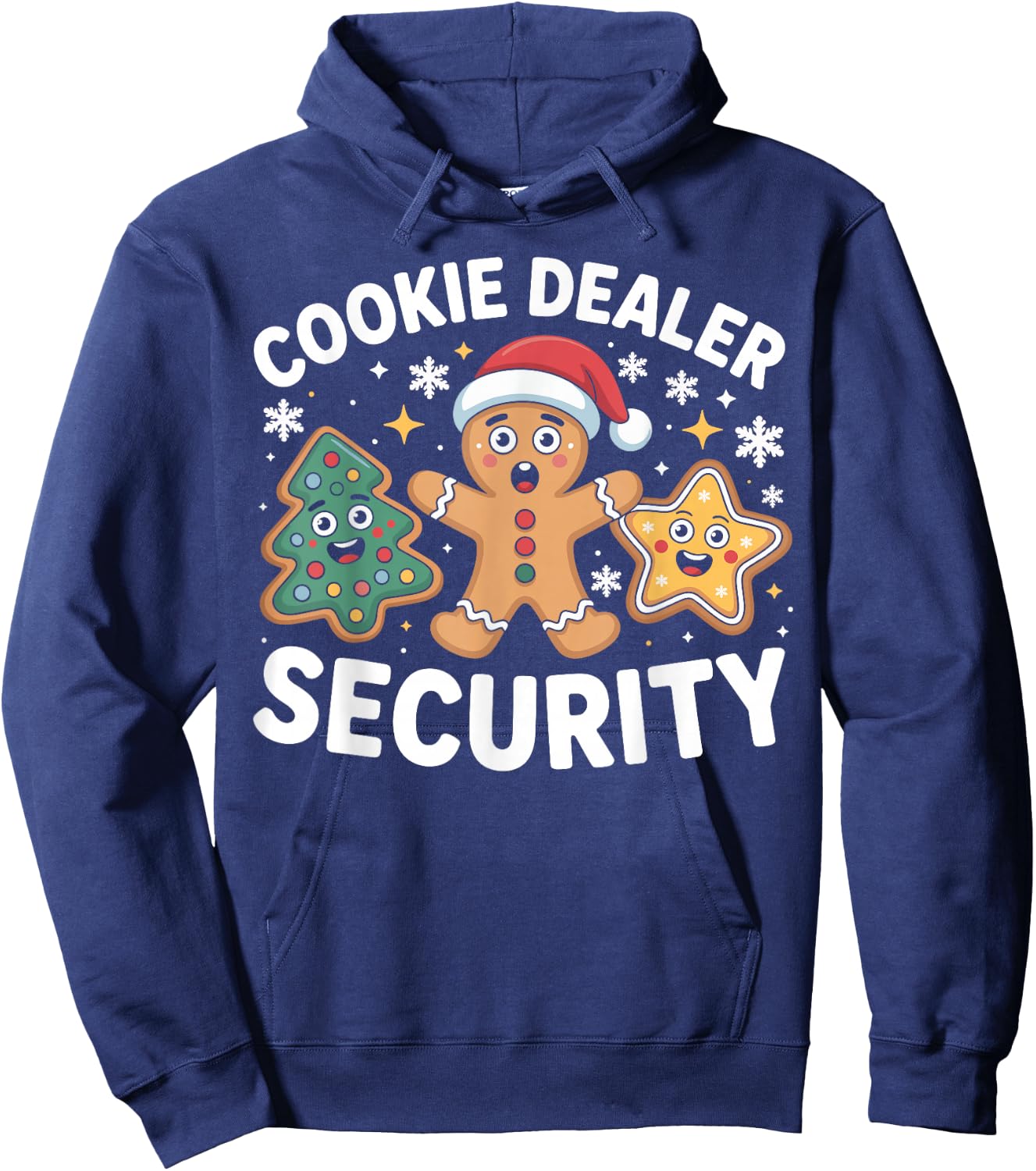 Cookie Dealer Security Funny Christmas Cookie Hoodie - Hoodie | Navy
