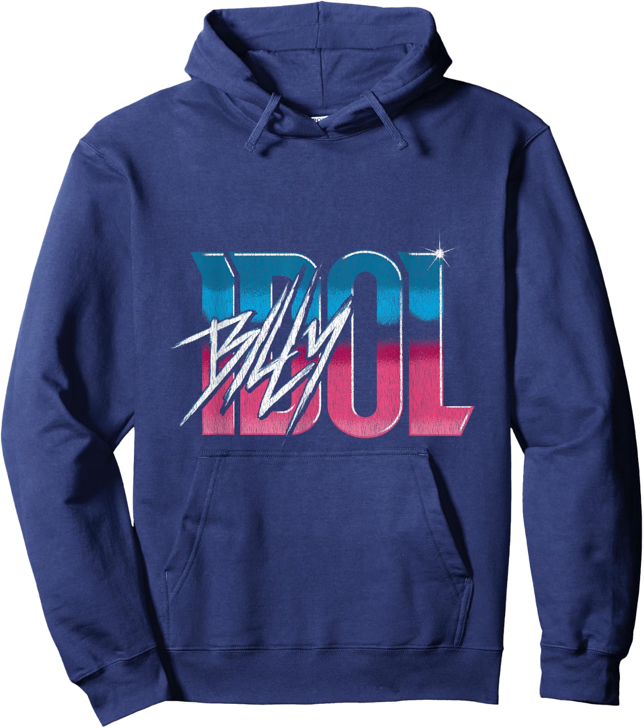 Billy Idol - Gradient Logo Hoodie - Hoodie | Navy