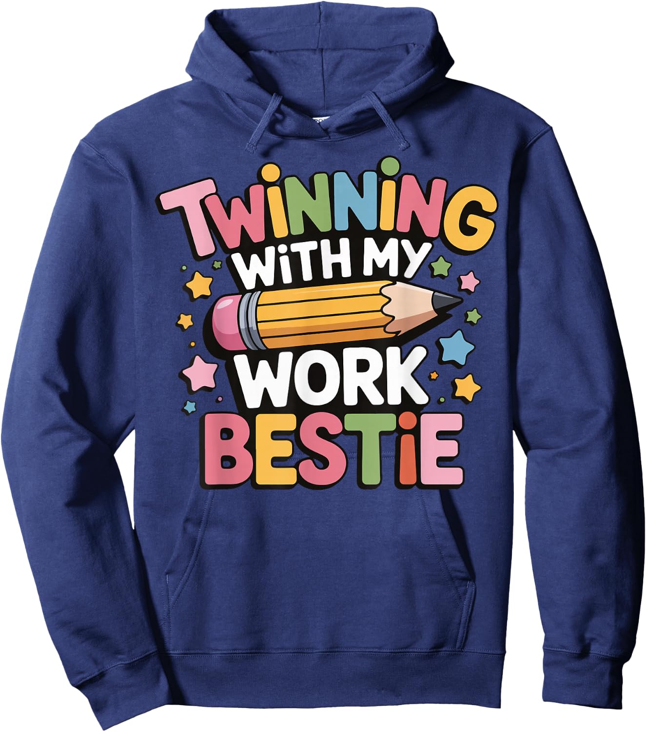Twinning With My Work Bestie Hoodie - Hoodie | Navy