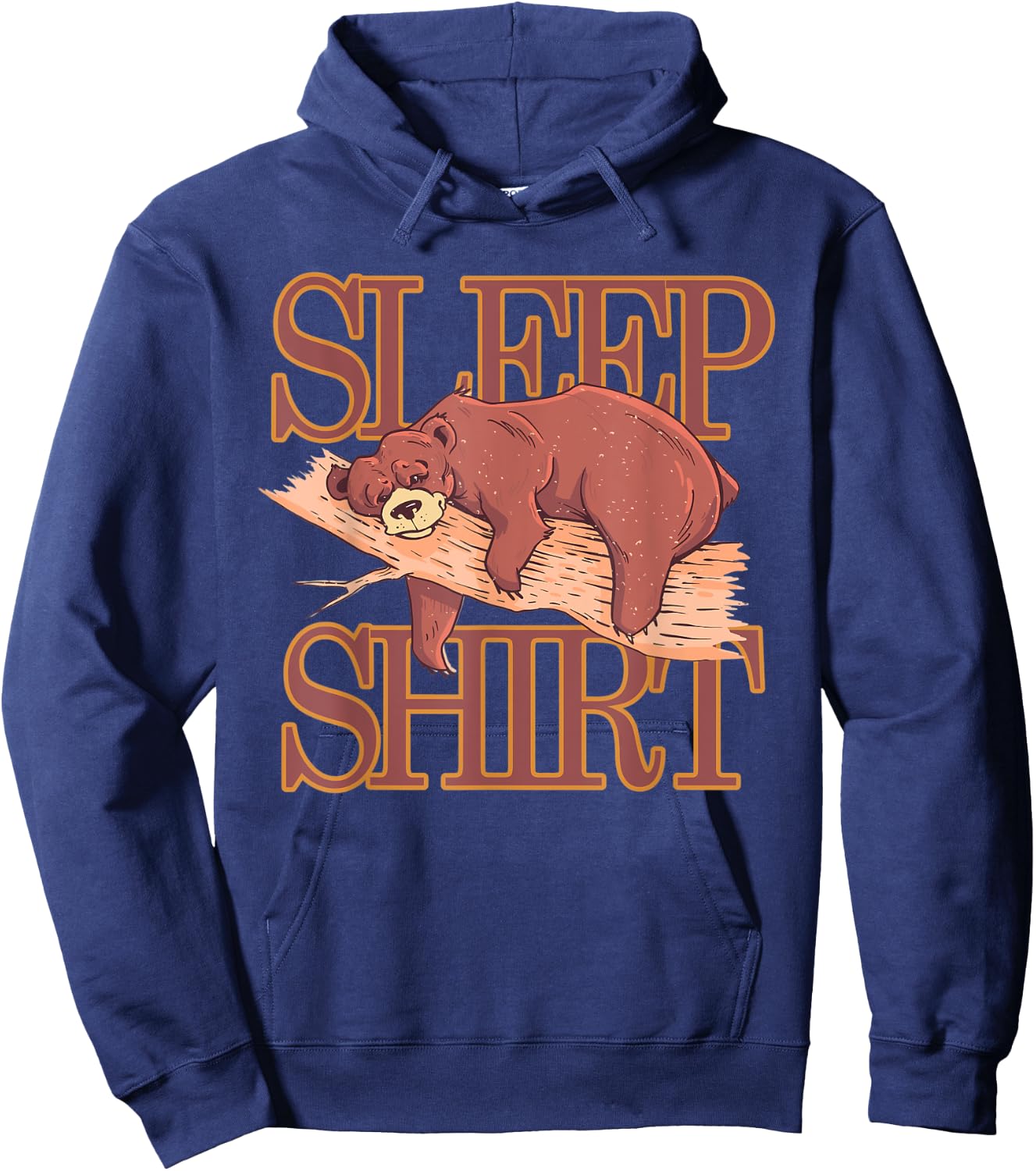 Sleep shirt pajamas pajamas nightgown bear gift Hoodie - Hoodie | Navy