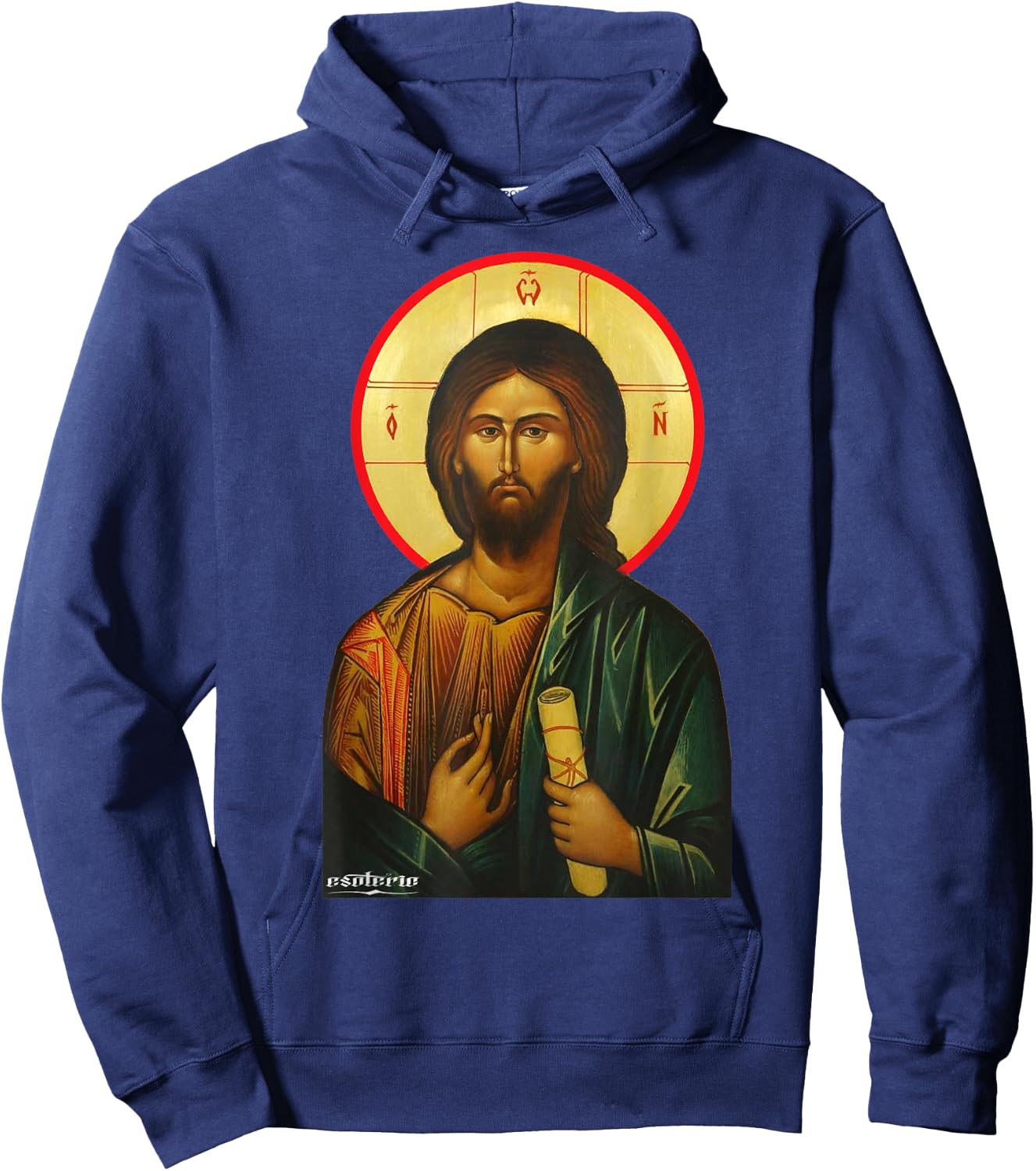 Jesus Christ Icon Greek Hoodie - Hoodie | Navy
