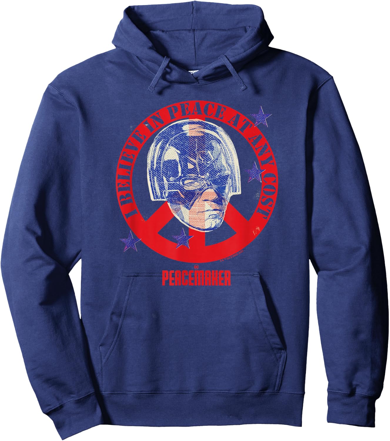 DC Comics Peacemaker Peace At Any Cost Badge Hoodie - Hoodie | Navy