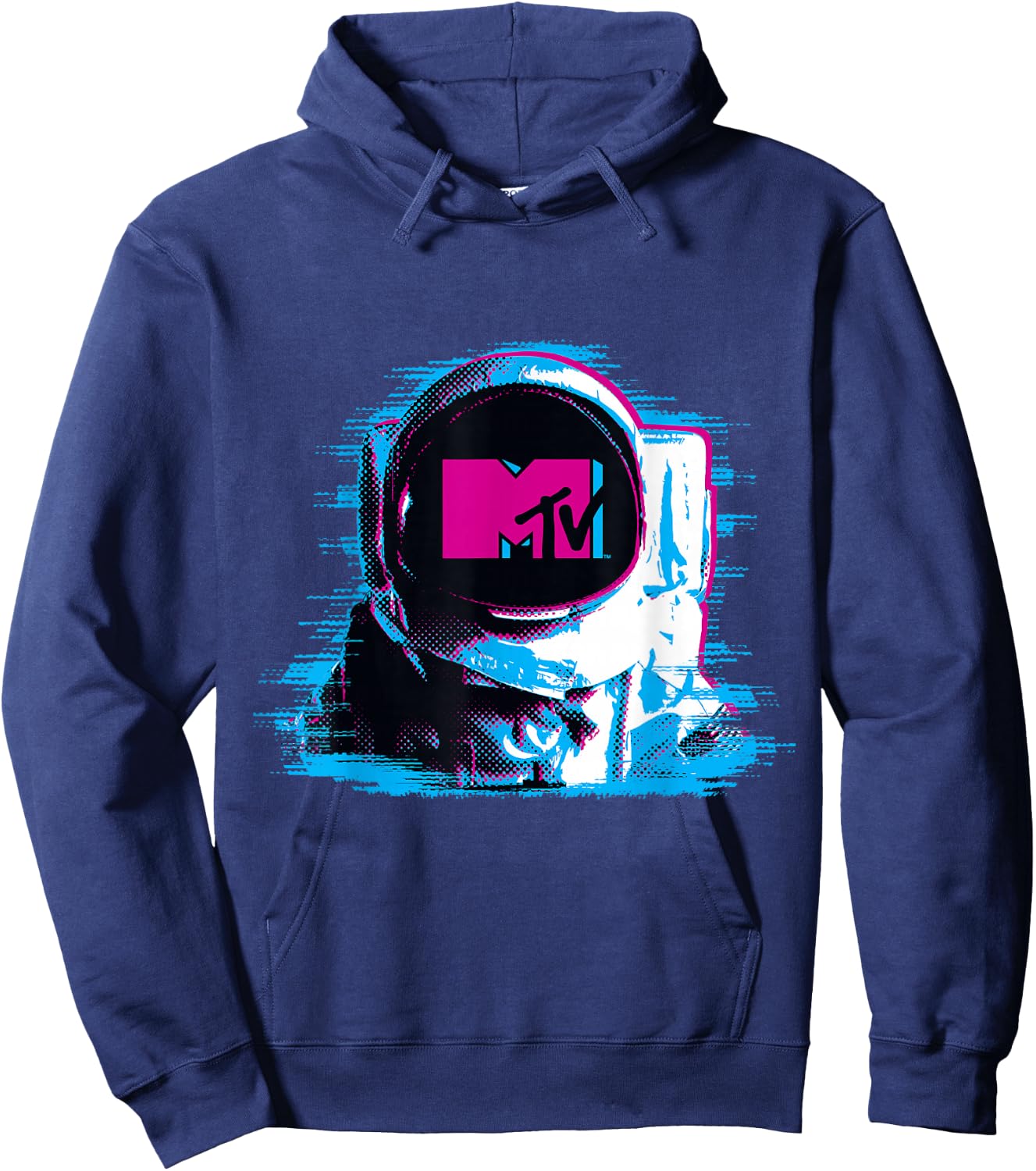 MTV VMA Astronaut Static Tech Logo Helmet Hoodie - Hoodie | Navy