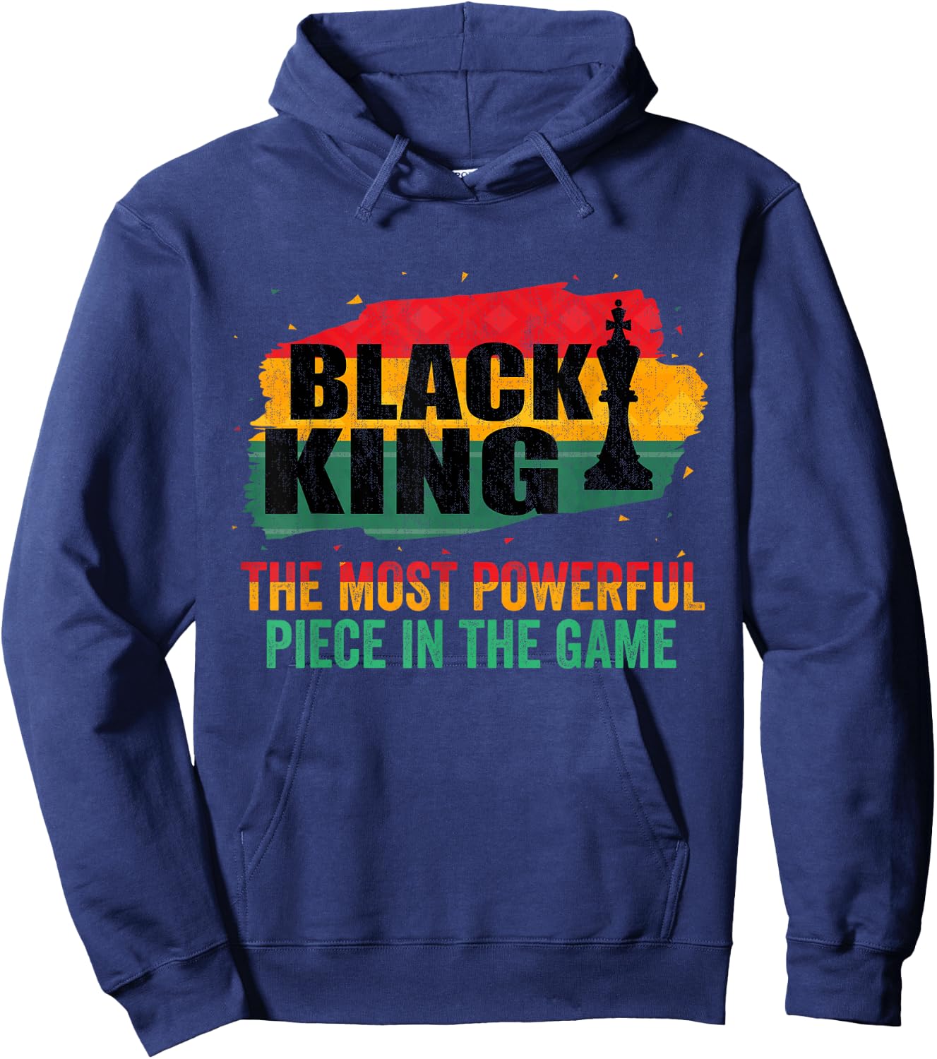Black King The Most Powerful Piece In The Game Hoodie - Hoodie | Navy