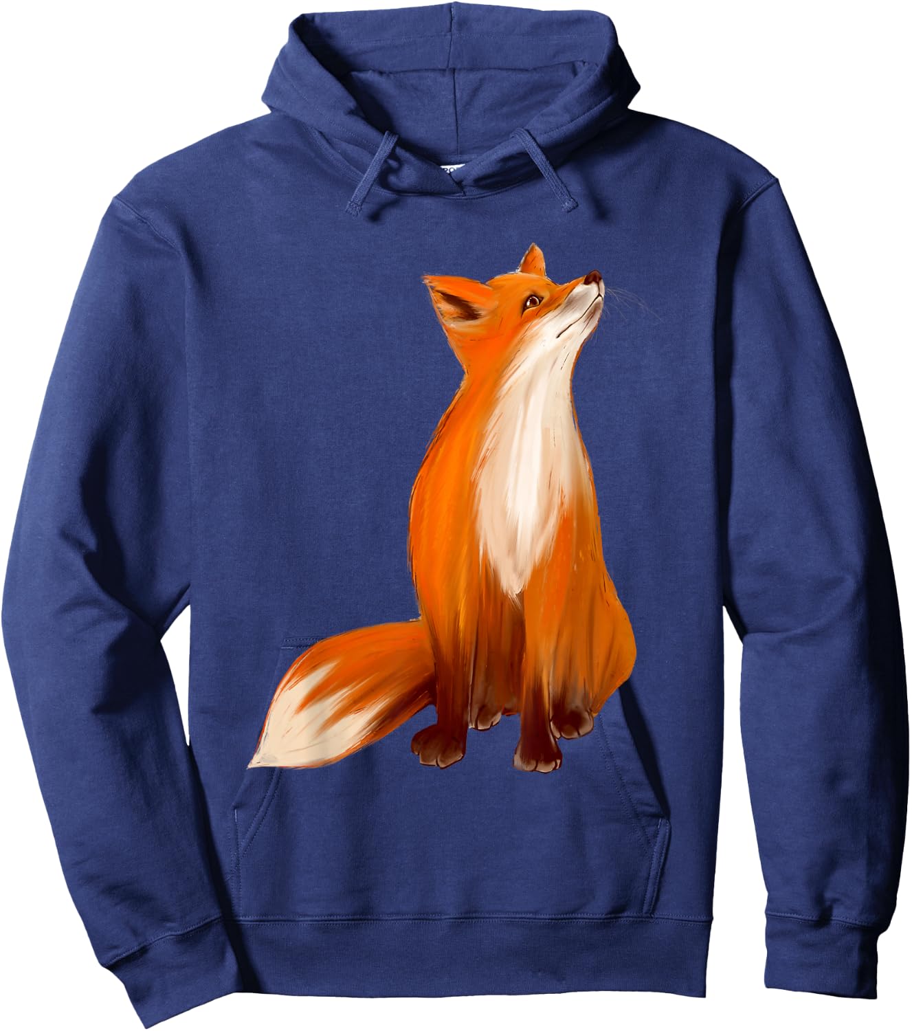 Watercolor Fox - Wildlife Zookeeper Fox Lover Hoodie - Hoodie | Navy