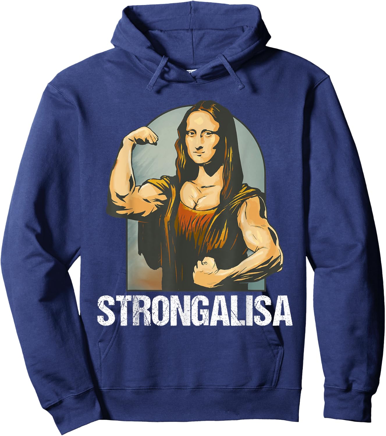 Funny bodybuilding shirt as a funny parody Hoodie - Hoodie | Navy