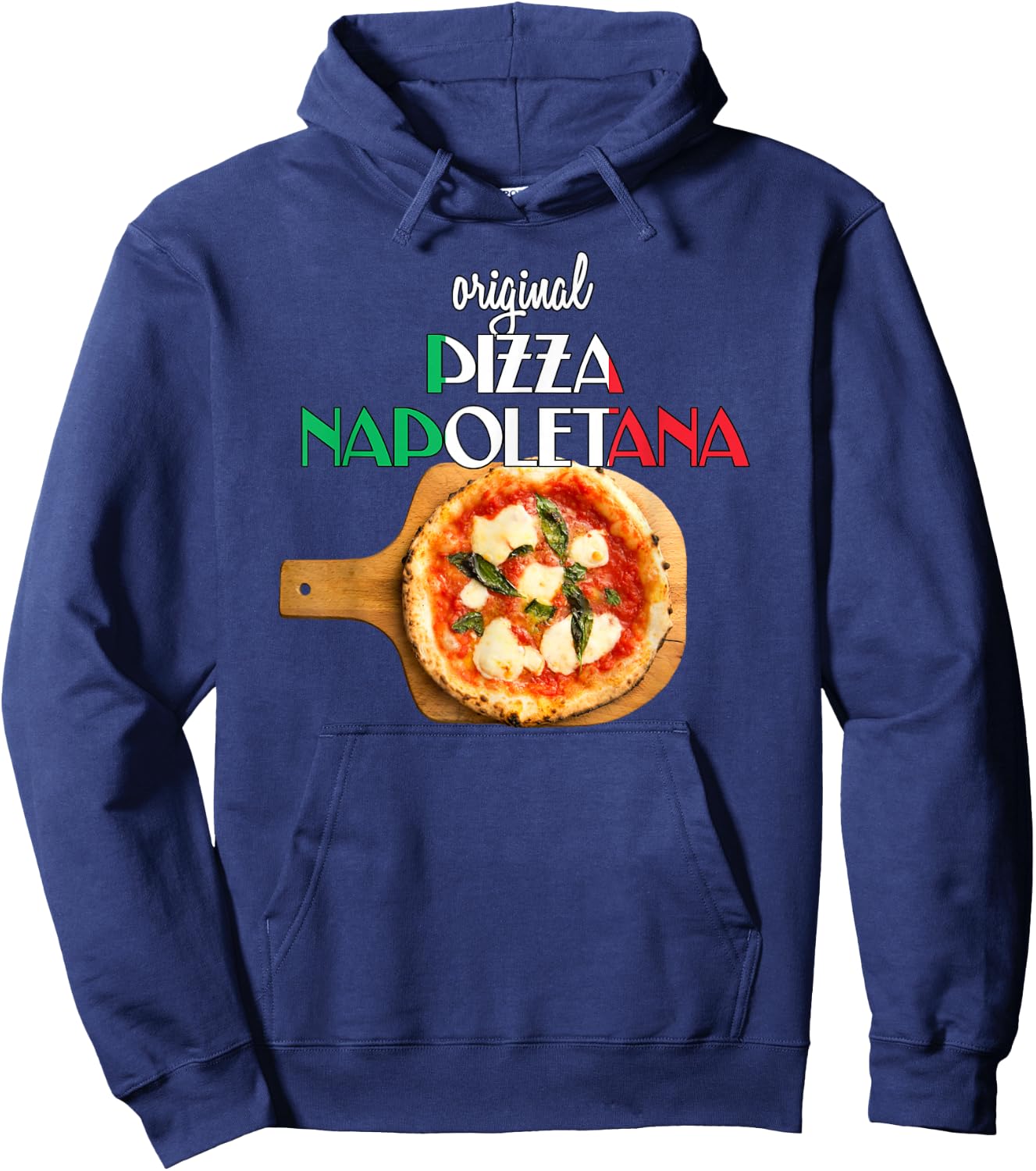 Best pizza Margherita original Neapolitan pizza Hoodie - Hoodie | Navy