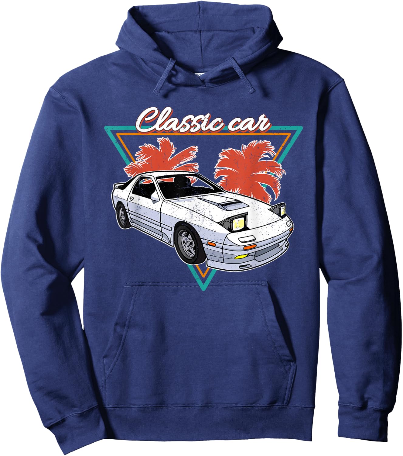 JDM Japan Motorsport tuning car 90s Hoodie - Hoodie | Navy