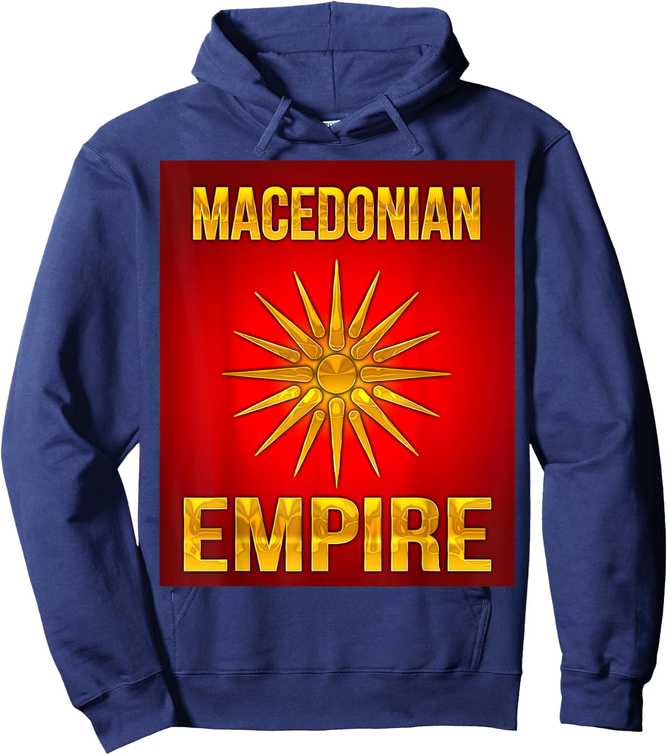 Macedonian Empire The Land of the Sun Hoodie - Hoodie | Navy