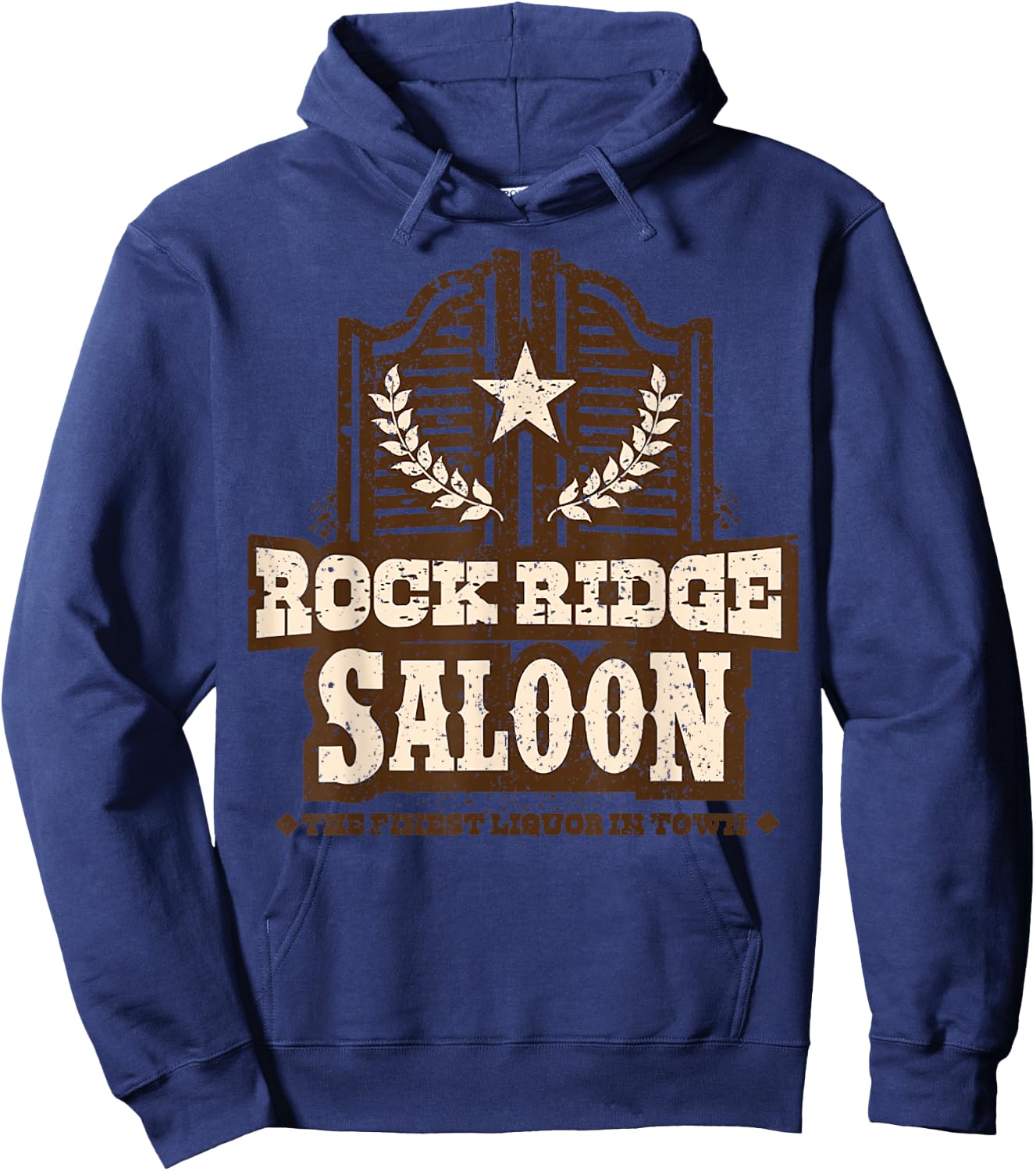 Vintage Rock Ridge Saloon Hoodie - Hoodie | Navy