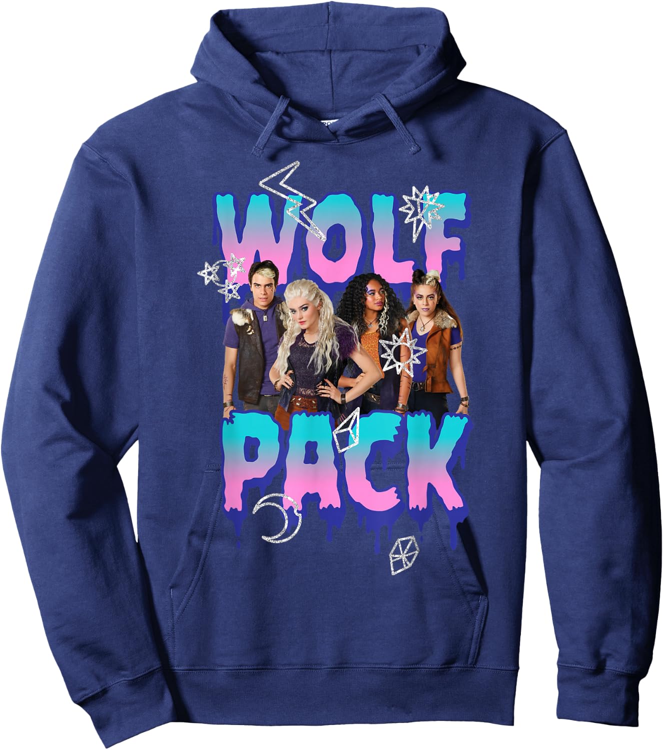 Disney Zombies Wolf Pack Group Poster Hoodie - Hoodie | Navy