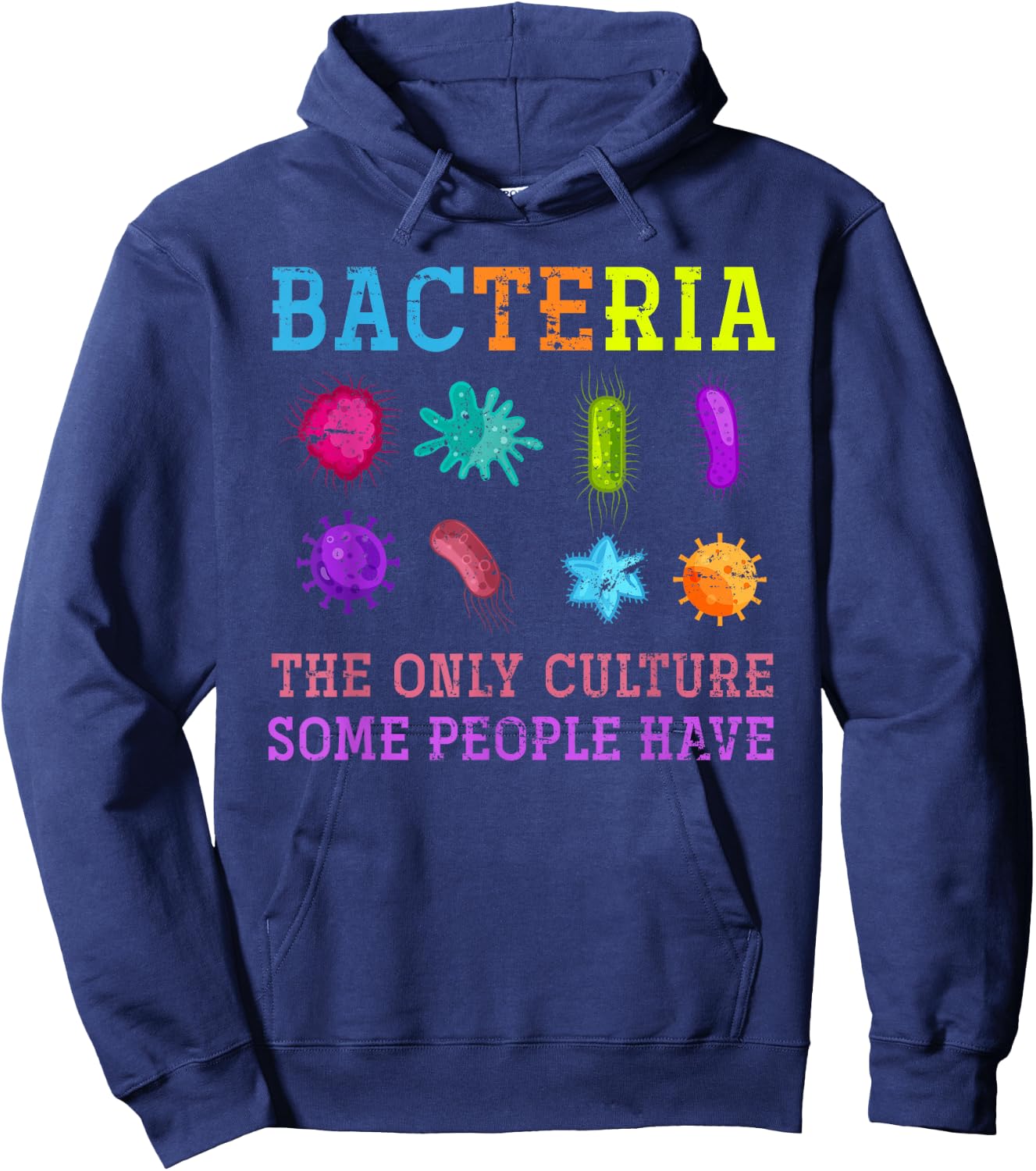 Bacteria Scientist Gift Biology Hoodie - Hoodie | Navy