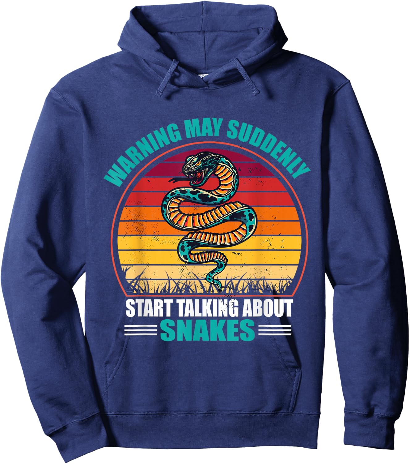 Warning May Suddenly Start Talking About Snakes Hoodie - Hoodie | Navy