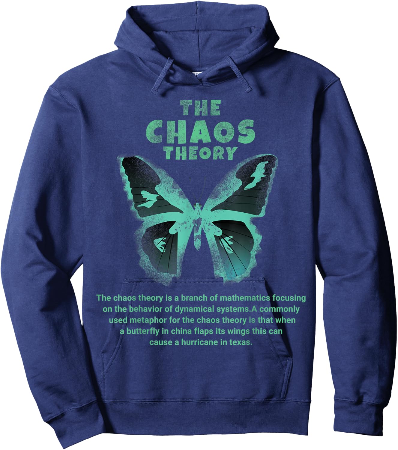The Chaos Theory Butterfly Cyclone Hoodie - Hoodie | Navy