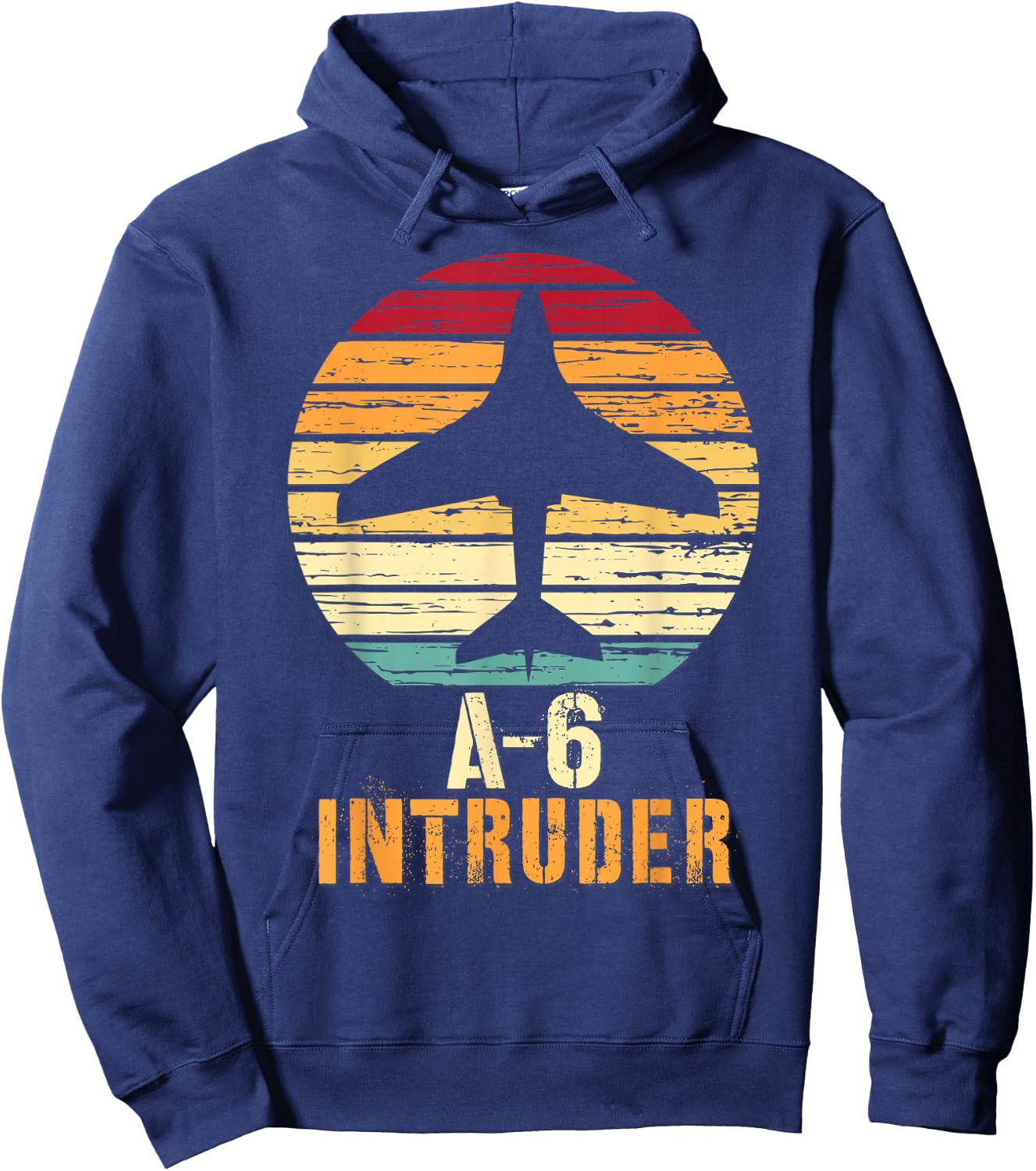 Vintage A-6 Intruder Military Aviation Shirt Hoodie - Hoodie | Navy
