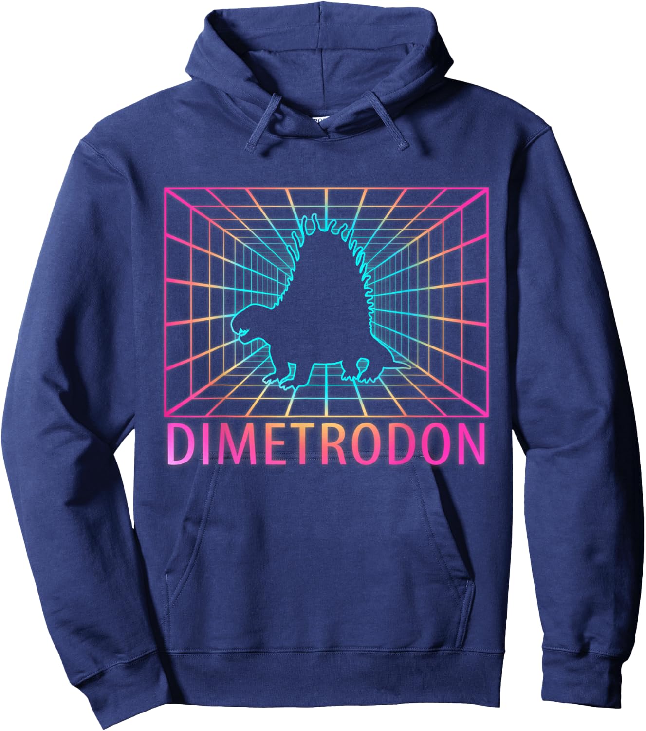 Dimetrodon Retro Gift Hoodie - Hoodie | Navy