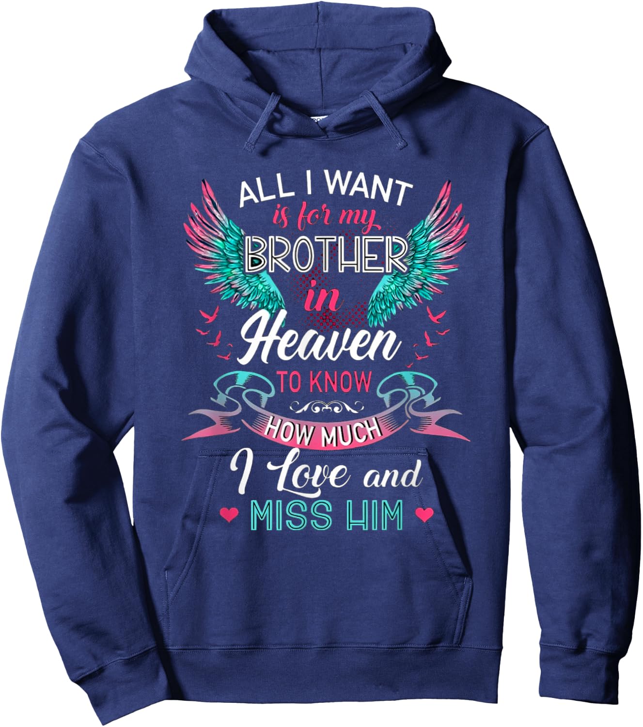 My Brother In Heaven Hoodie - Hoodie | Navy