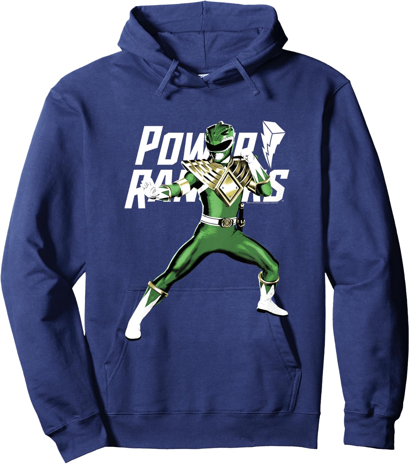 Power Rangers Big Green Ranger Power Pose Hoodie - Hoodie | Navy