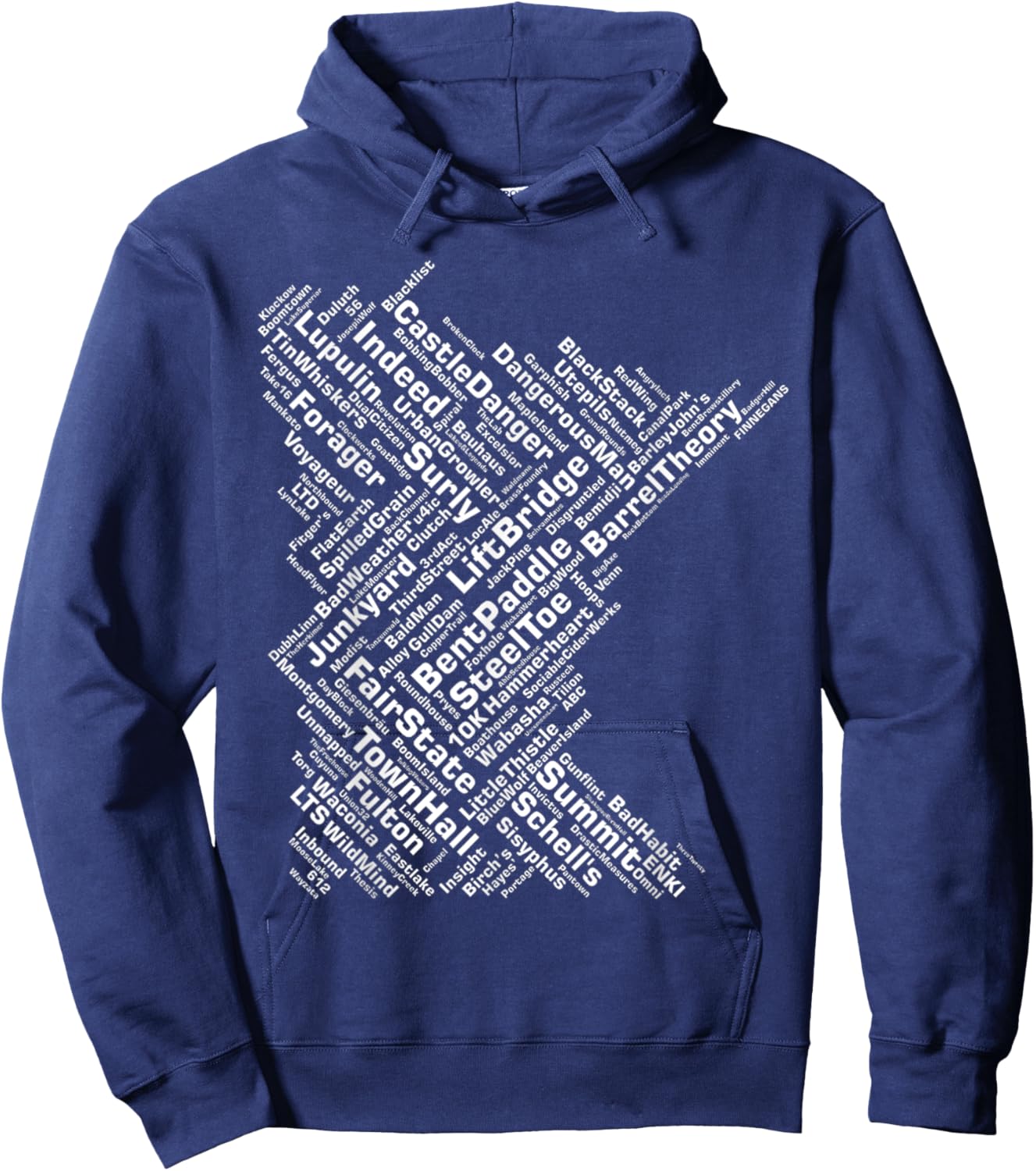 Minnesota Breweries Hoodie - Hoodie | Navy