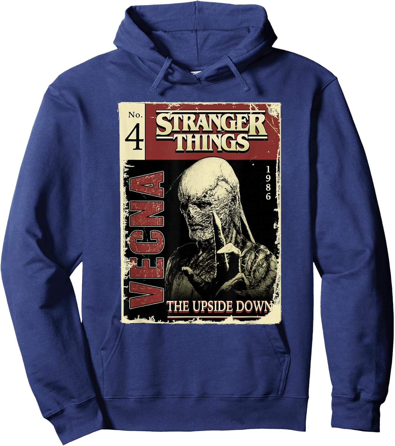 Stranger Things 4 Vecna Comic Book Cover Hoodie - Hoodie | Navy