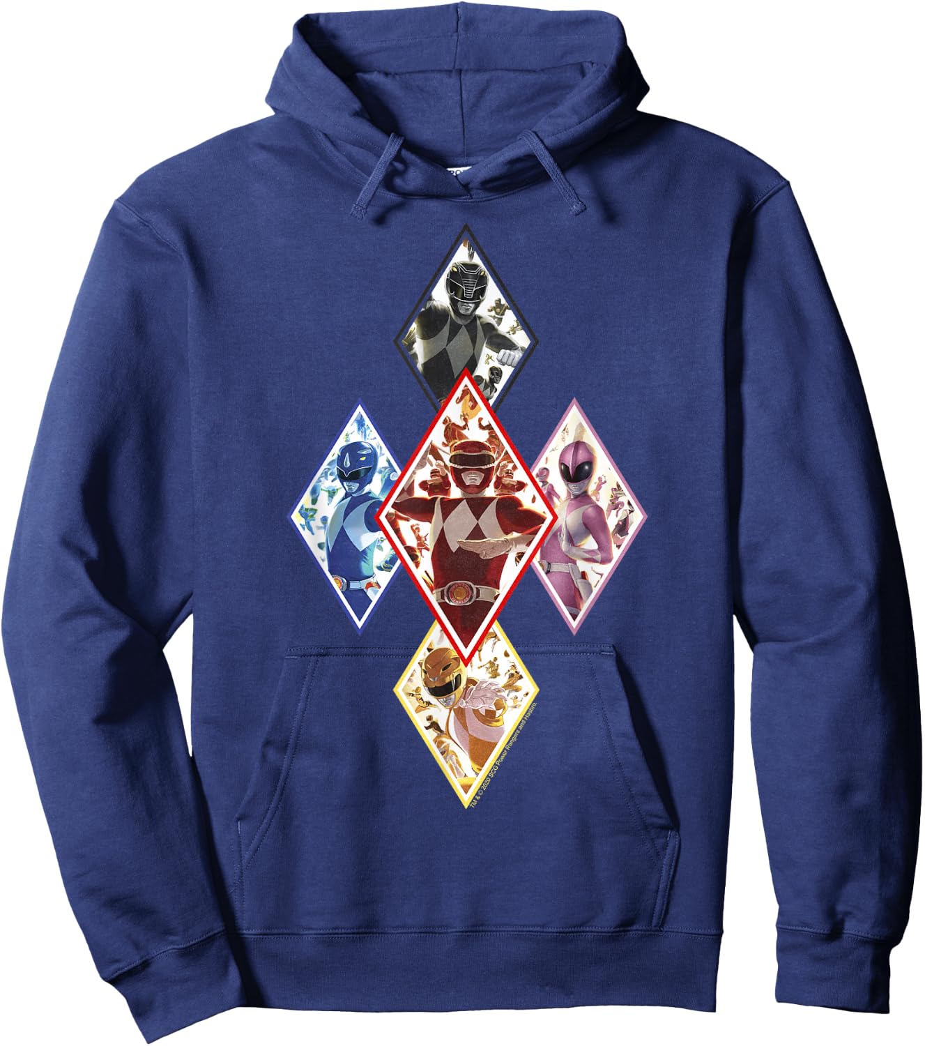 Power Rangers White Ranger Battle Comic Poster Hoodie - Hoodie | Navy