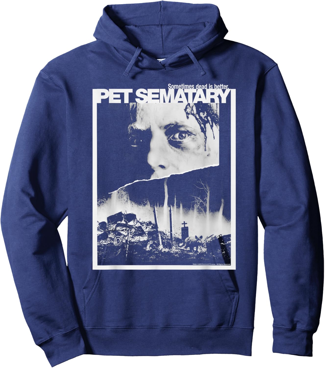 Pet Semetary Poster Hoodie - Hoodie | Navy