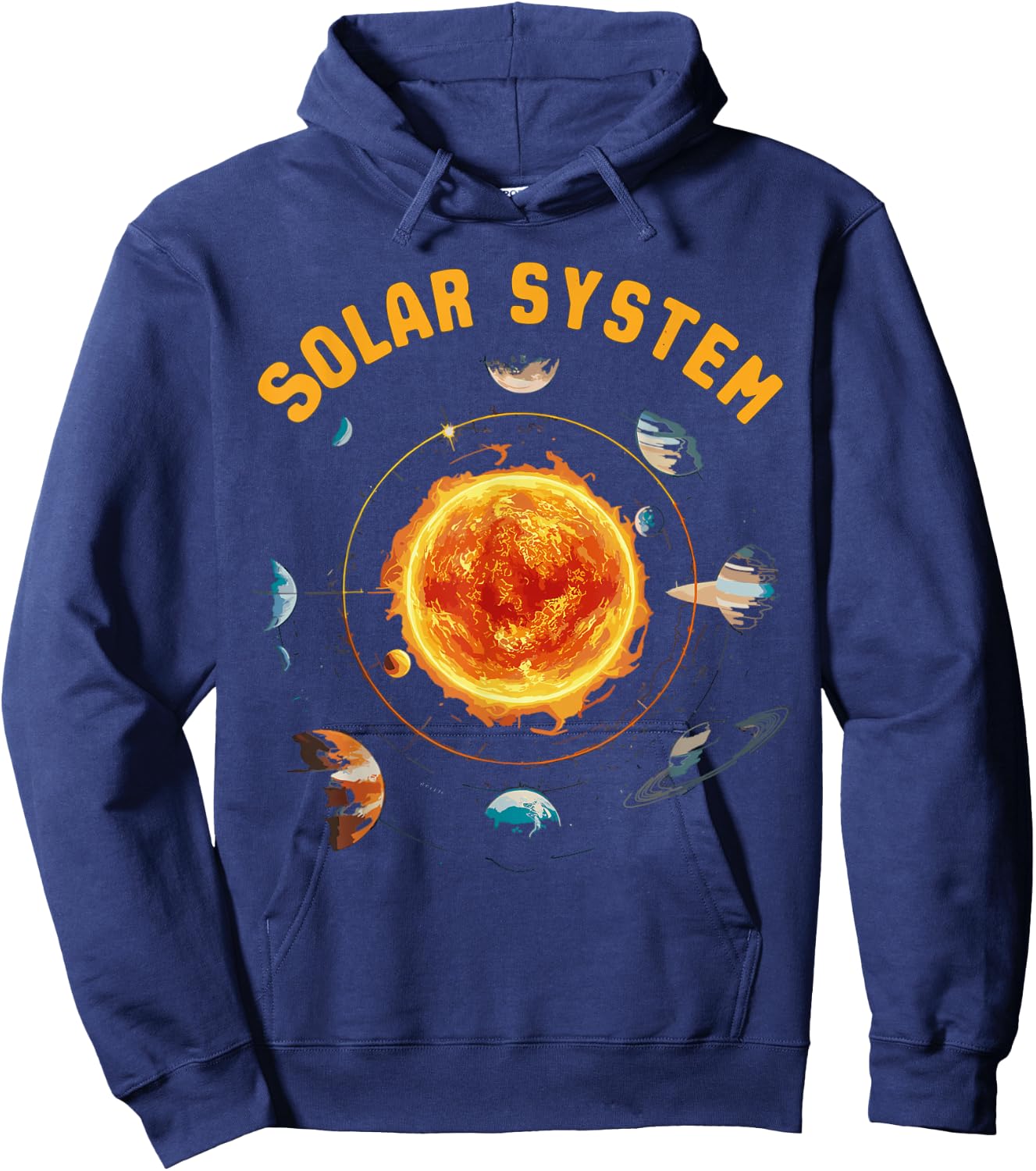 Solar System Planets Space Science Hoodie - Hoodie | Navy