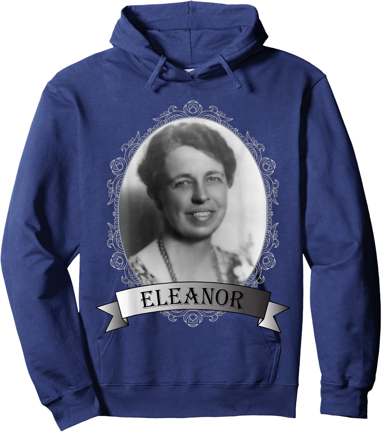 Eleanor Roosevelt Portrait Hoodie - Hoodie | Navy