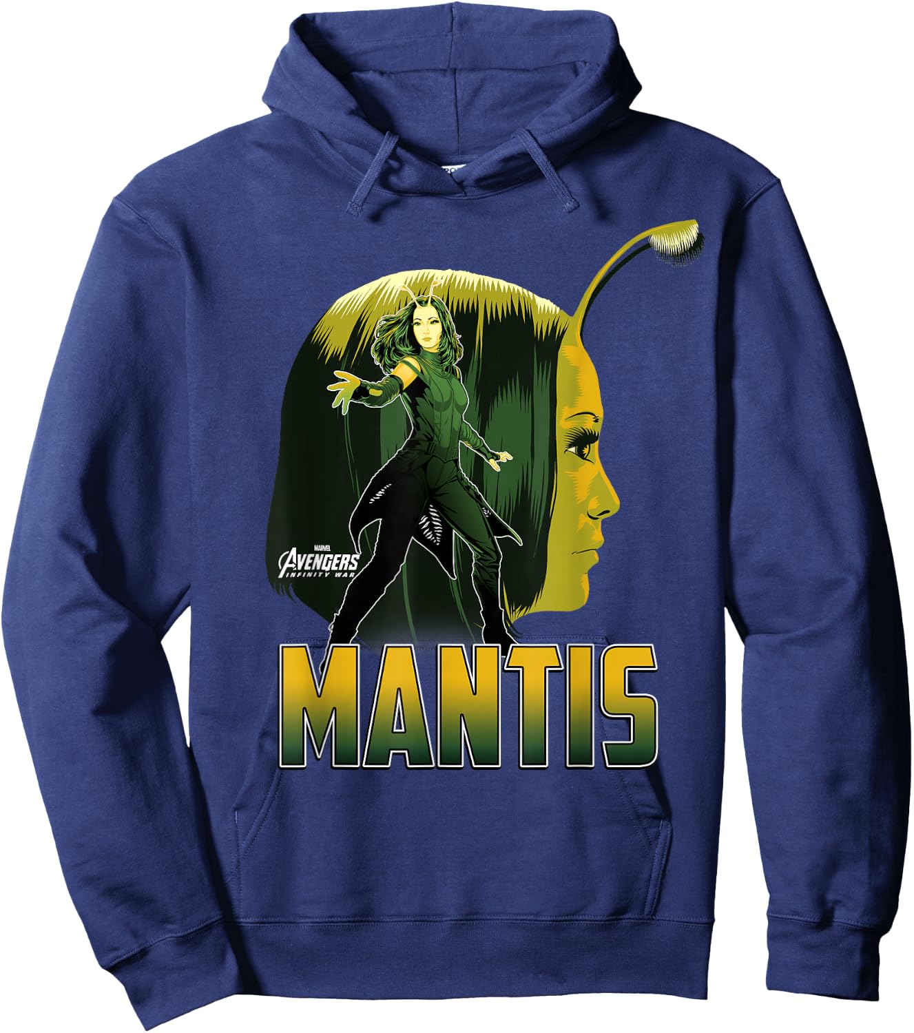 Marvel Infinity War Mantis Head Profile Graphic Hoodie - Hoodie | Navy