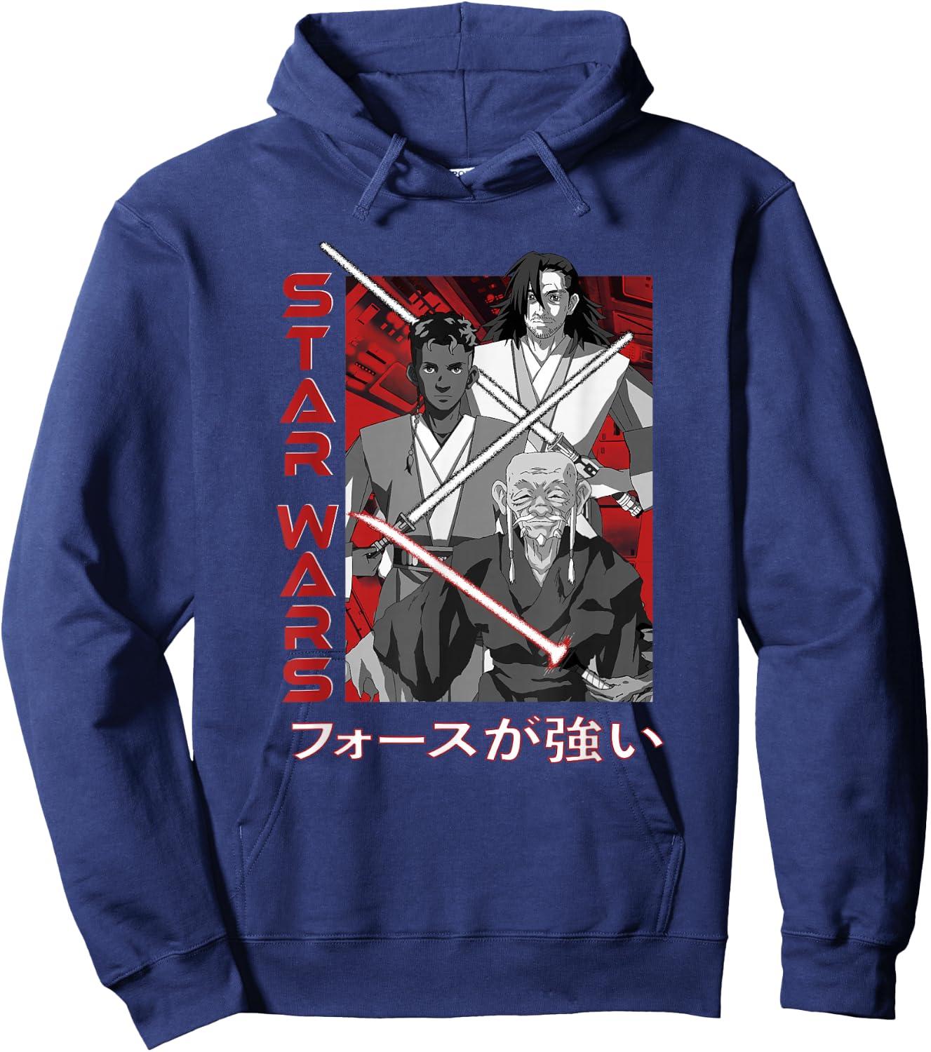 Star Wars Visions Anime Kanji Poster Hoodie - Hoodie | Navy